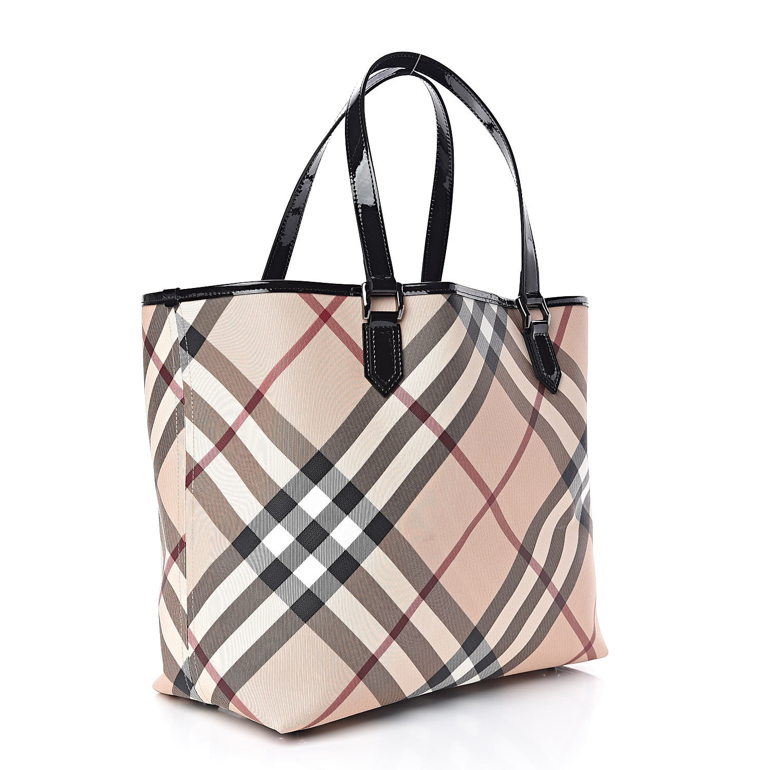 Burberry Nova Check Large Nickie Tote Black