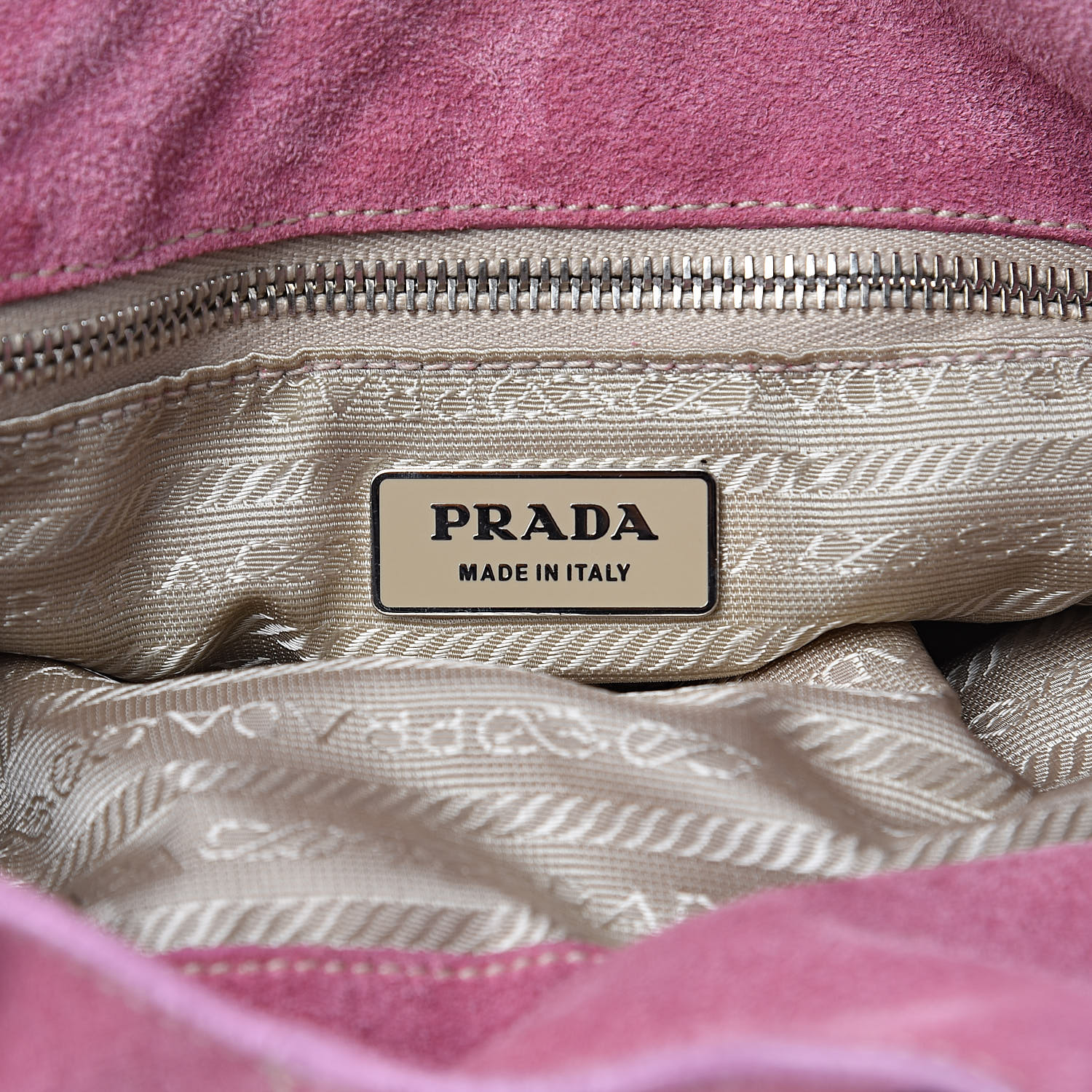 Prada Scamosciato Suede Hobo Pink