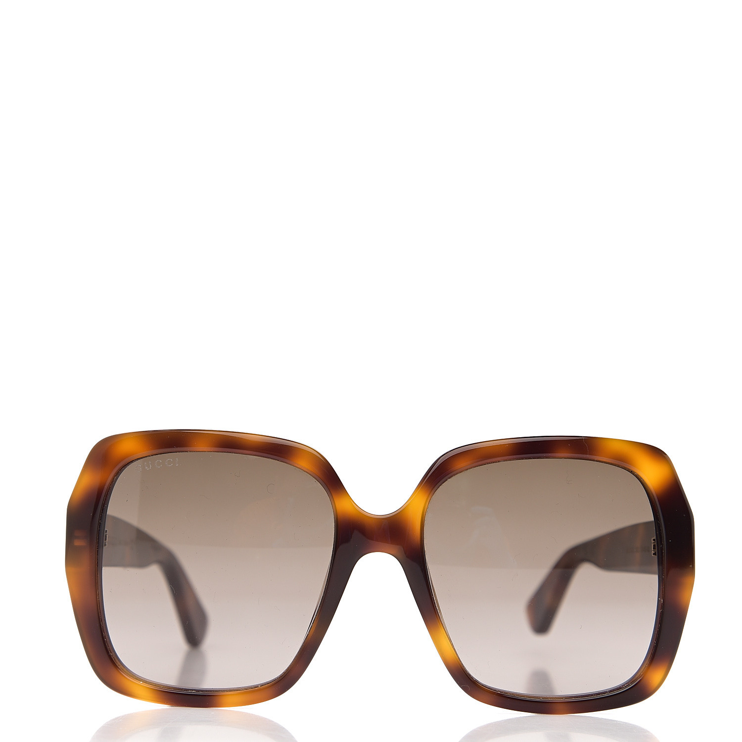 Gucci Acetate Square Frame Gg S Sunglasses Tortoise