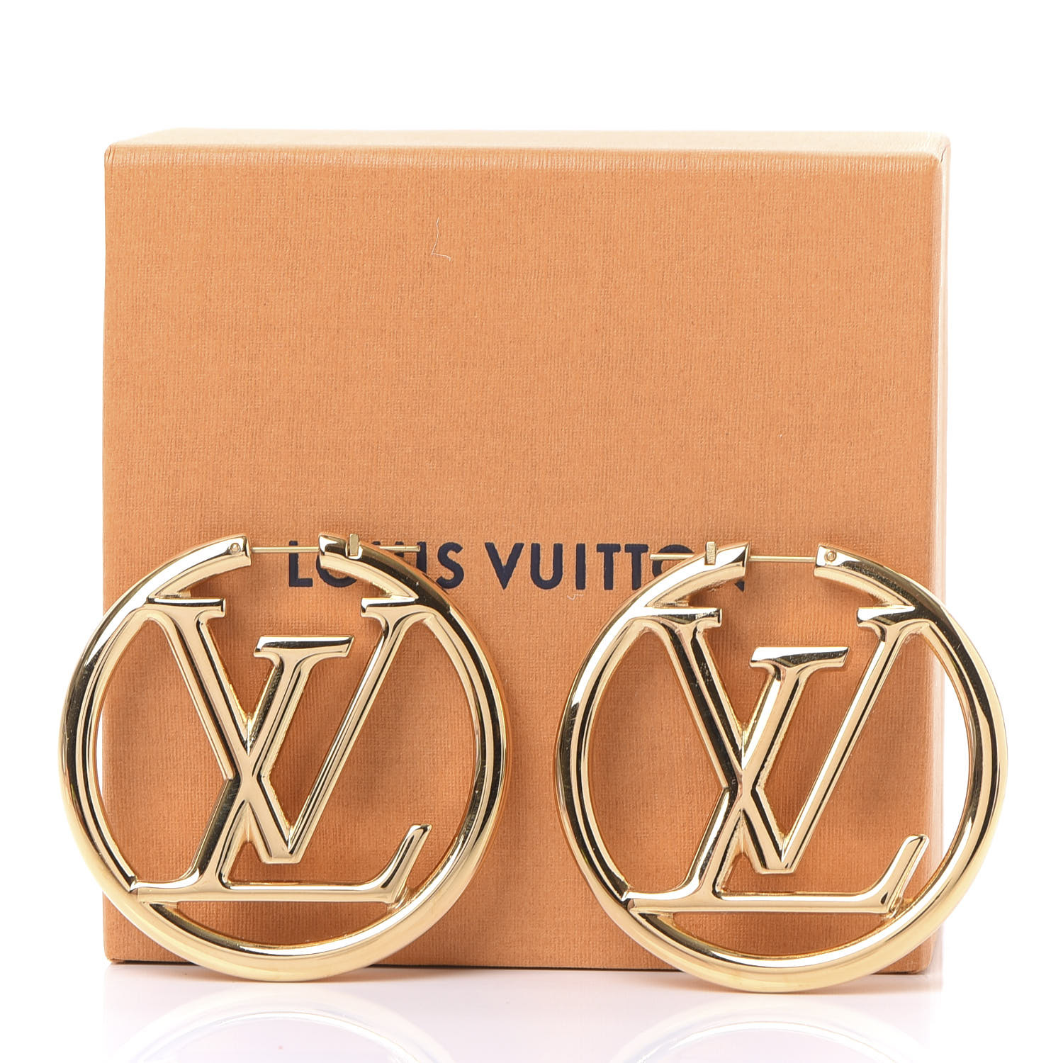 Louis Vuitton Louise Hoop Earrings Gold In Metal With Gold Tone