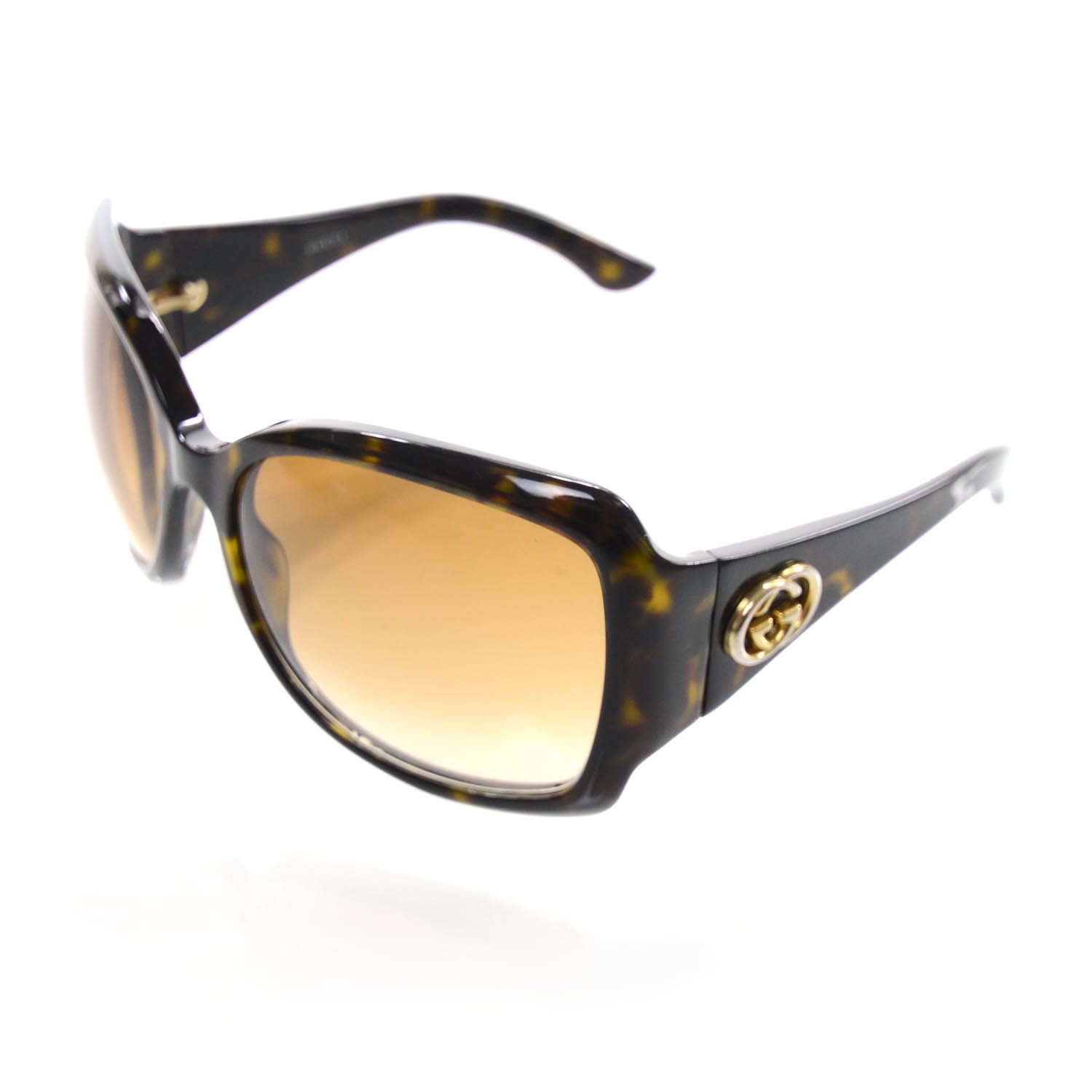 GUCCI Tortoise Shell GG Sunglasses 2965S 28542 FASHIONPHILE