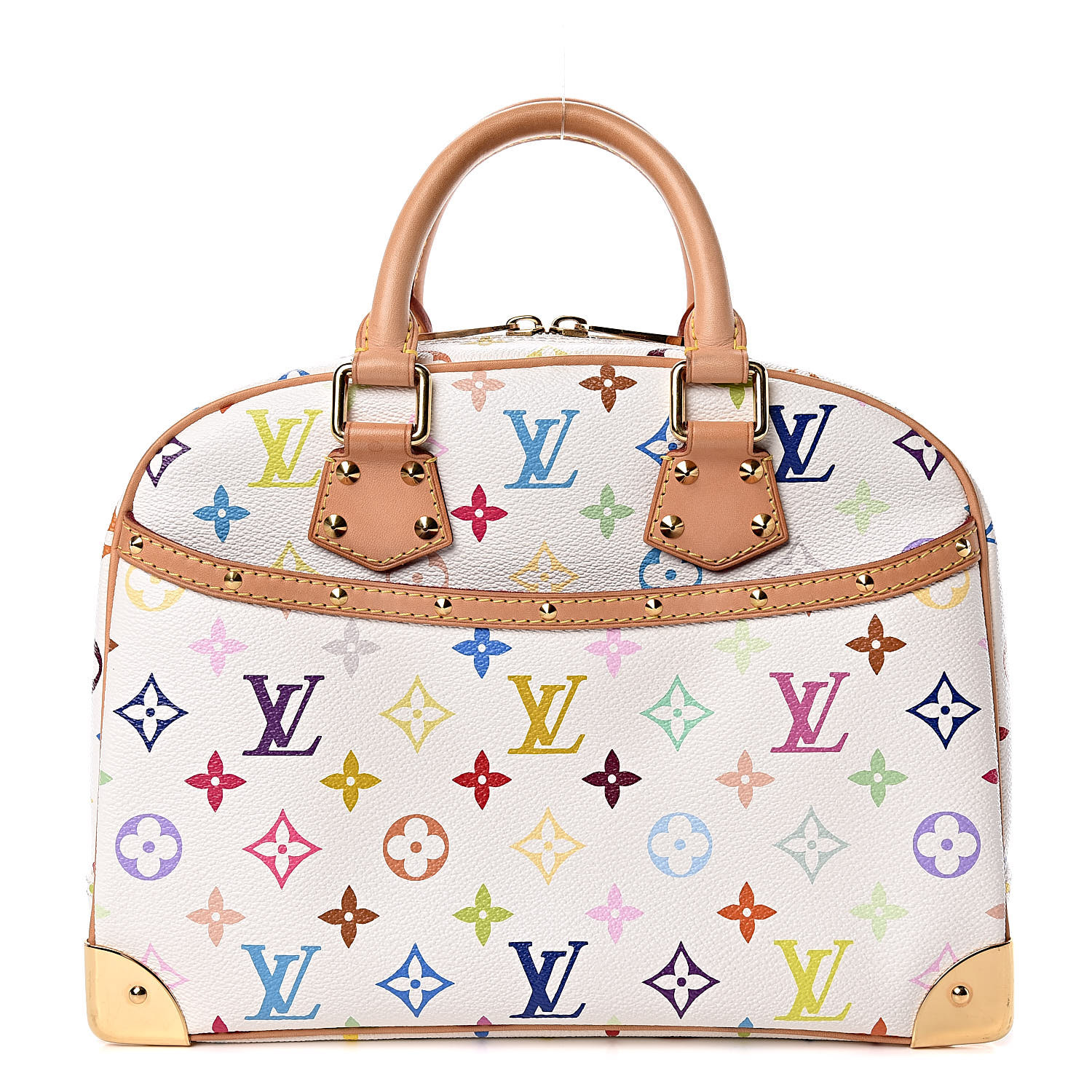 LOUIS VUITTON Monogram Multicolor Trouville White 428820 FASHIONPHILE