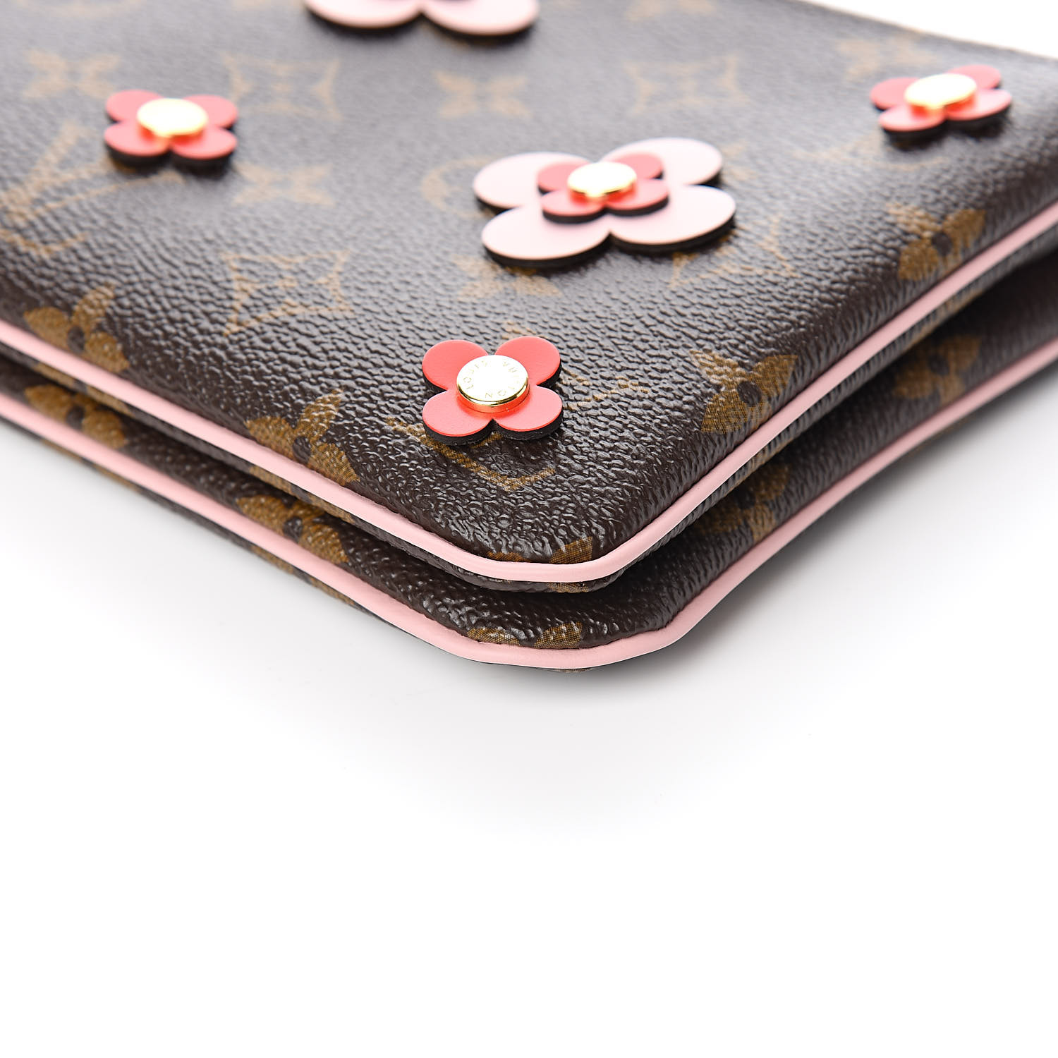 Louis Vuitton Monogram Blooming Flowers Double Zip Pochette