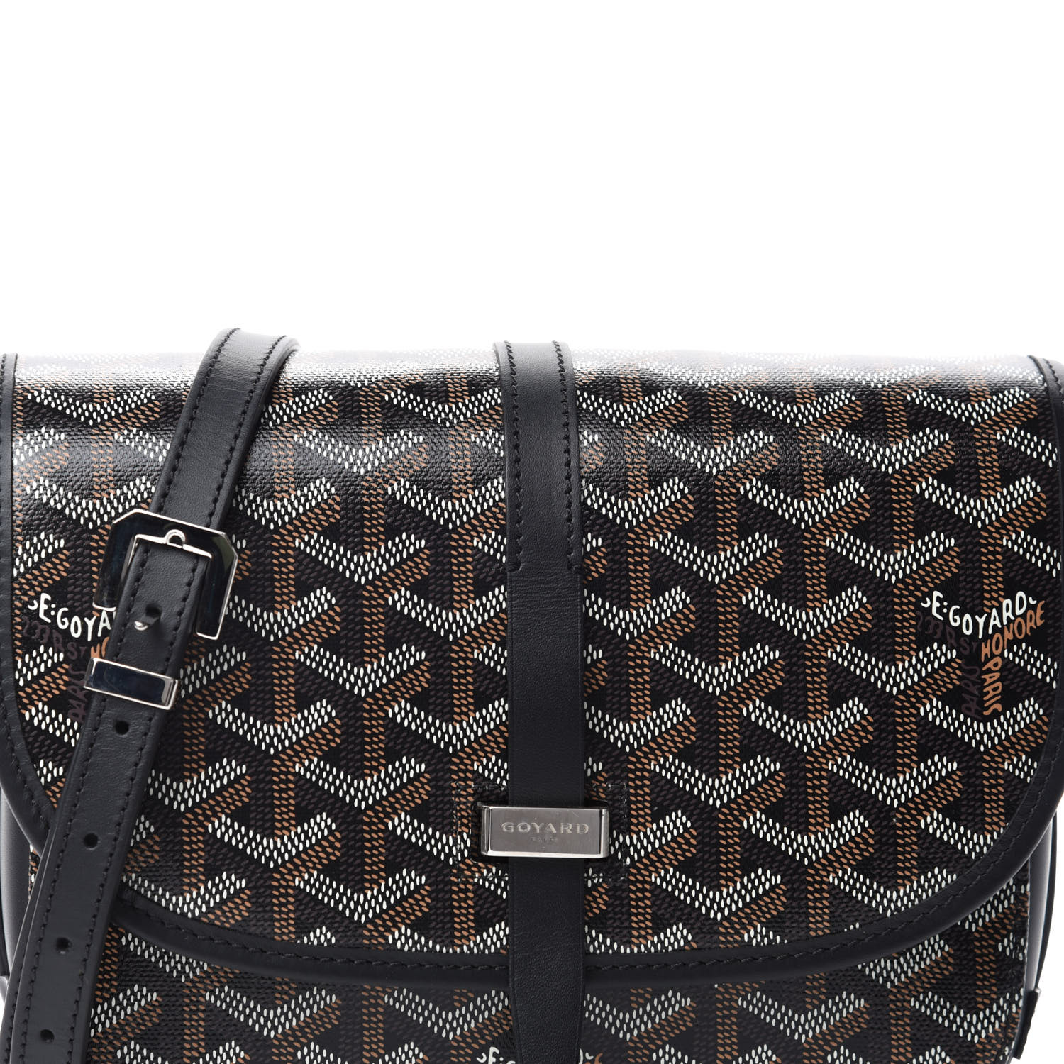 Goyard Goyardine Belvedere Ii Pm Messenger Bag Black Fashionphile