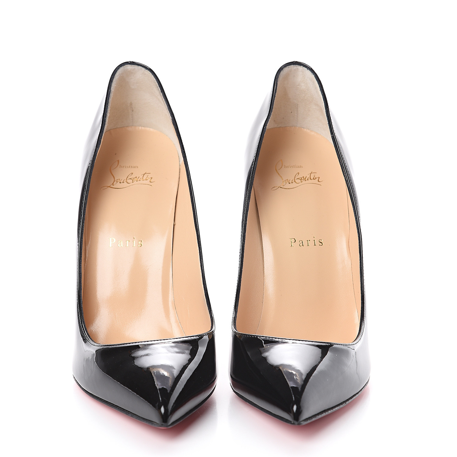 Christian Louboutin Patent Pigalle Follies Pumps Black