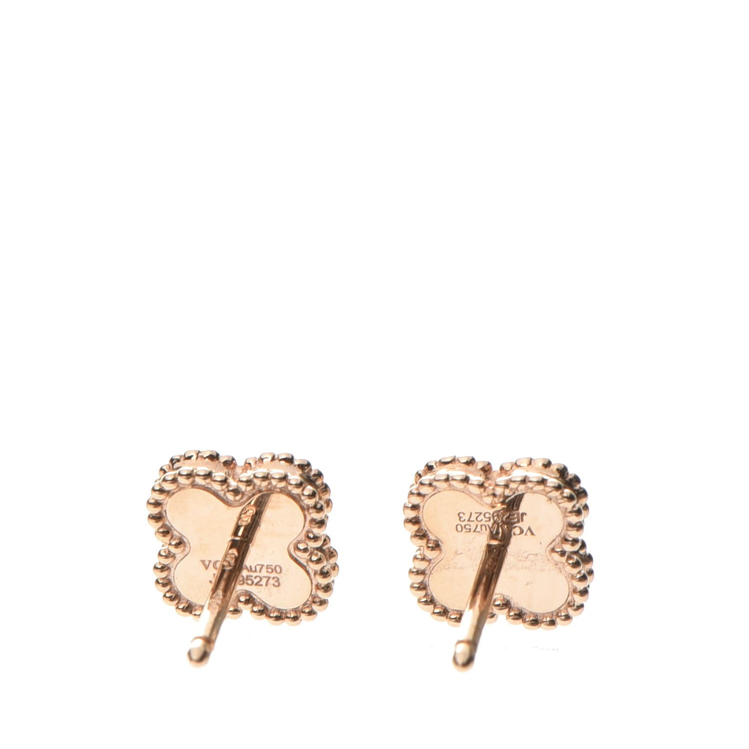 Van Cleef Arpels K Rose Gold Sweet Alhambra Earrings