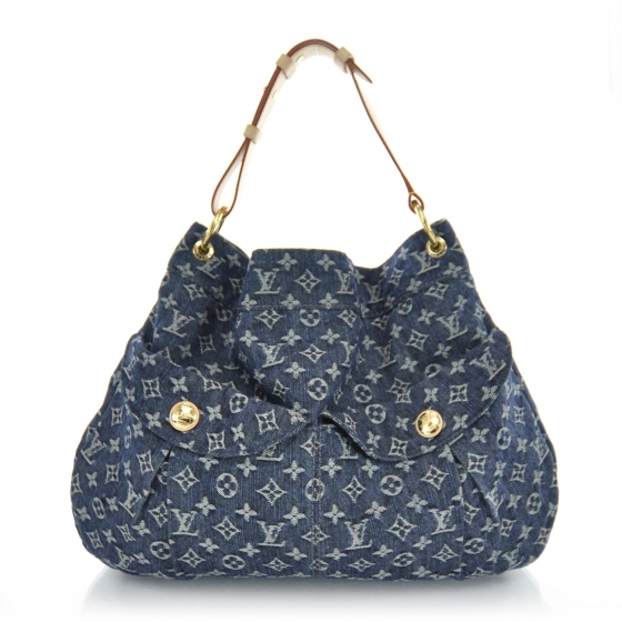 LOUIS VUITTON Denim Daily GM Gris Blue 32778 FASHIONPHILE