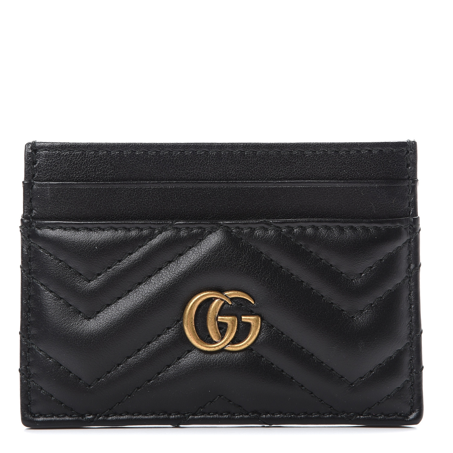 gucci black gg marmont card holder