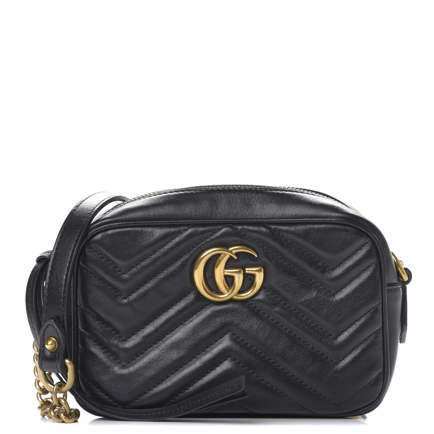 gucci black gg marmont bag