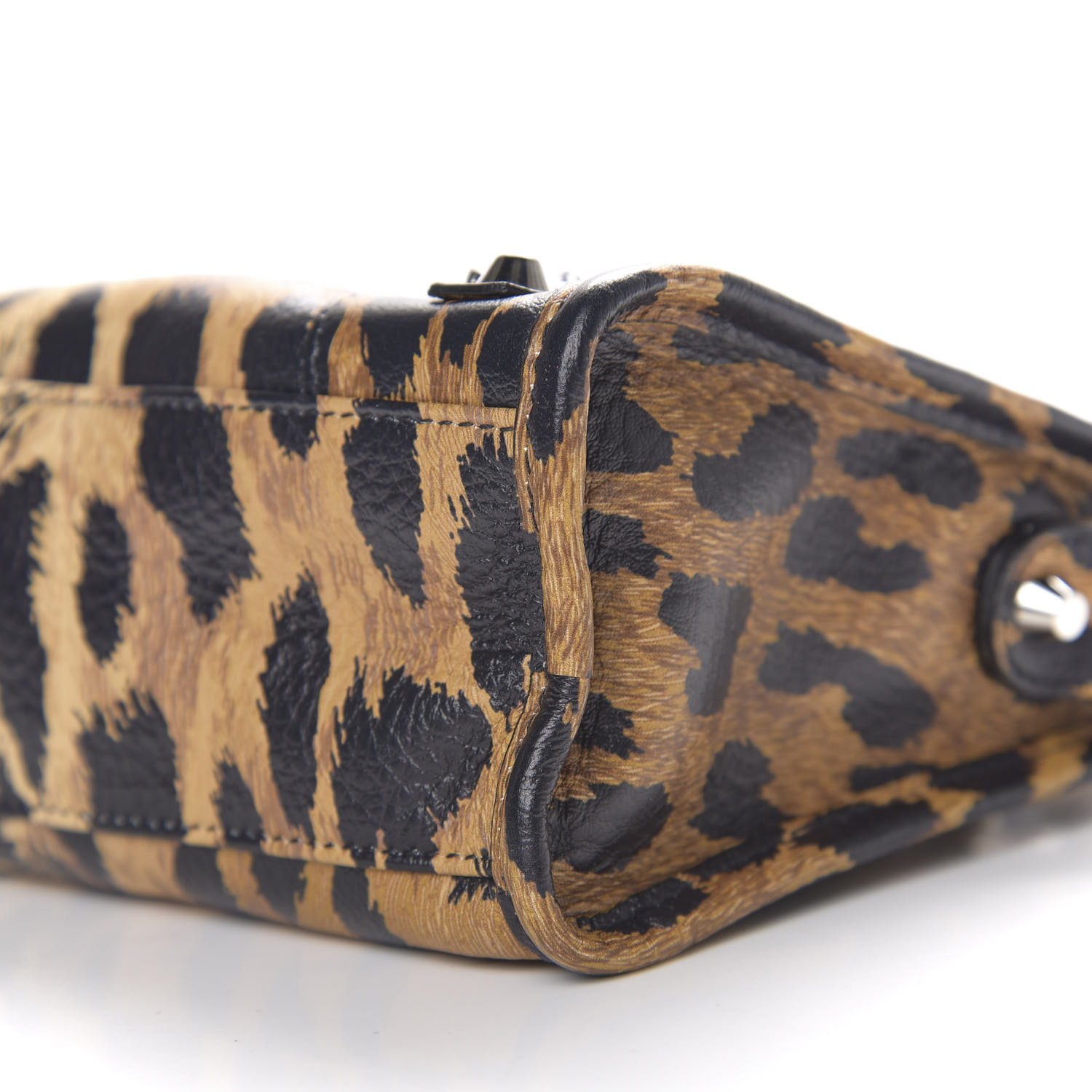 balenciaga leopard camera bag