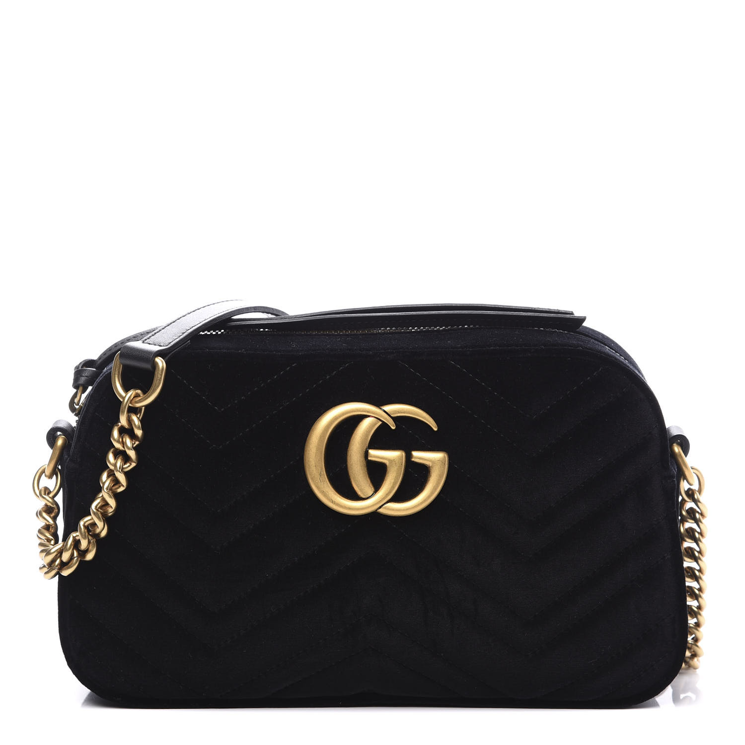 gucci black bag velvet