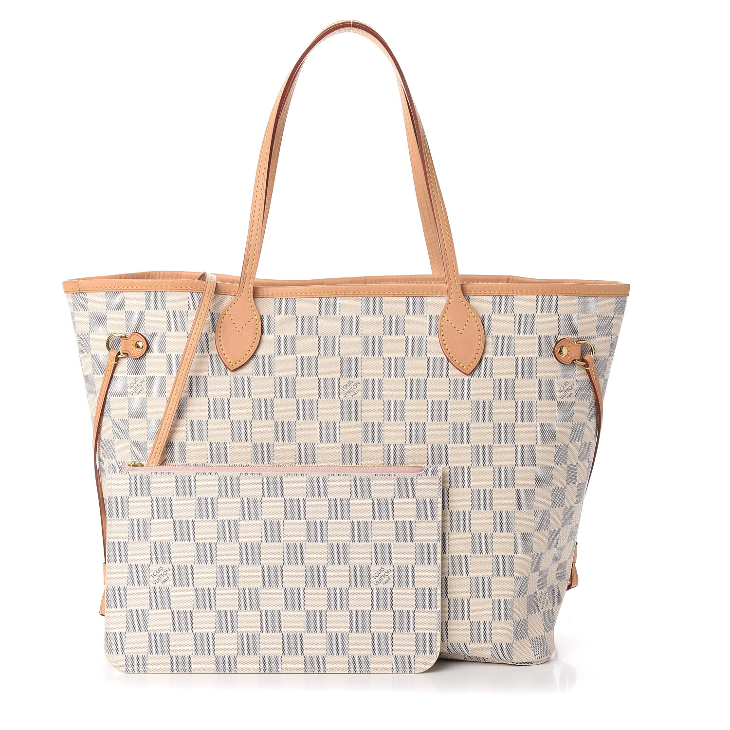 neverfull gm damier azur rose ballerine