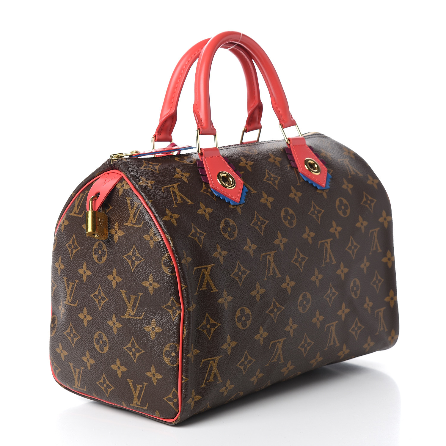 Authentic Louis Vuitton Limited Edition Totem Monogram Canvas Speedy 30  Handbag
