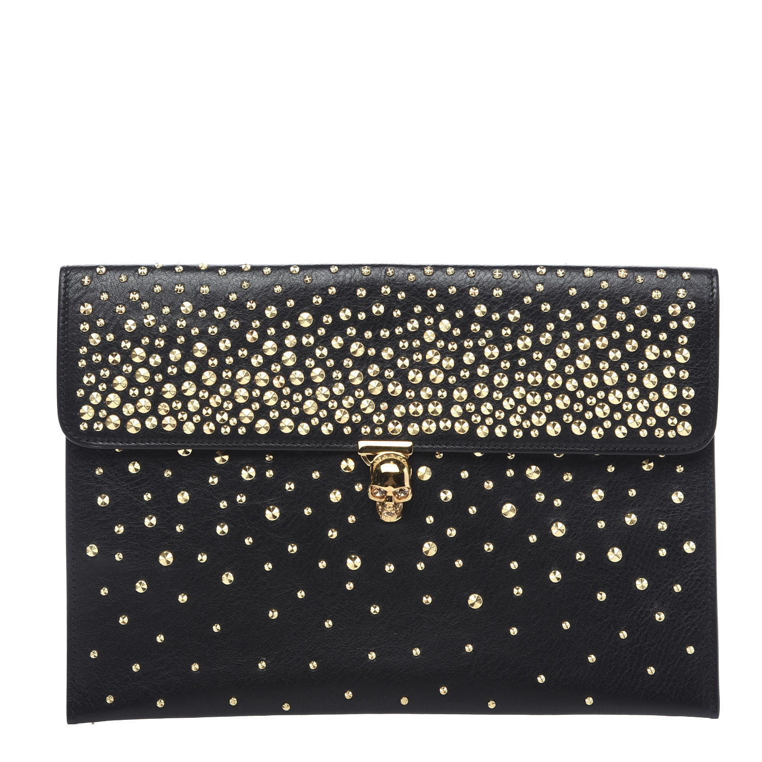 alexander mcqueen studded clutch