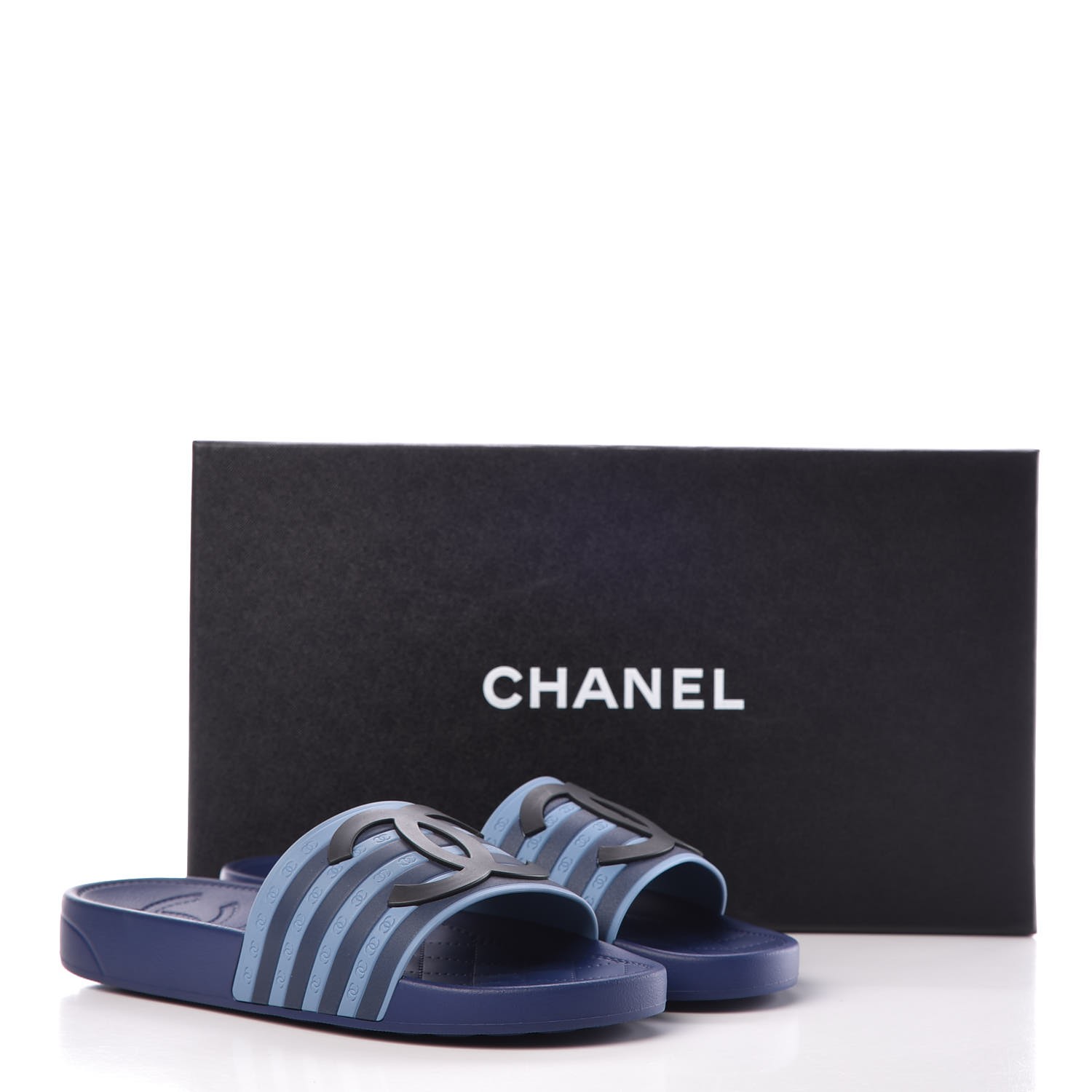 rubber chanel sandals