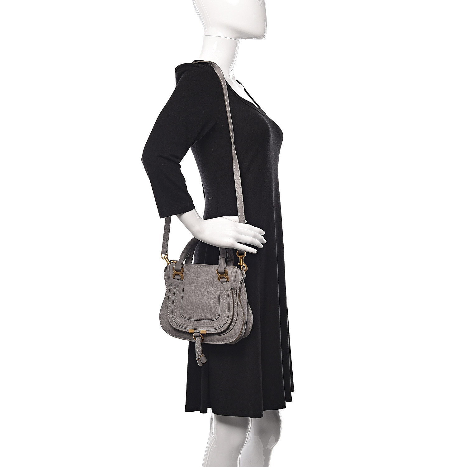 chloe mini marcie cashmere grey