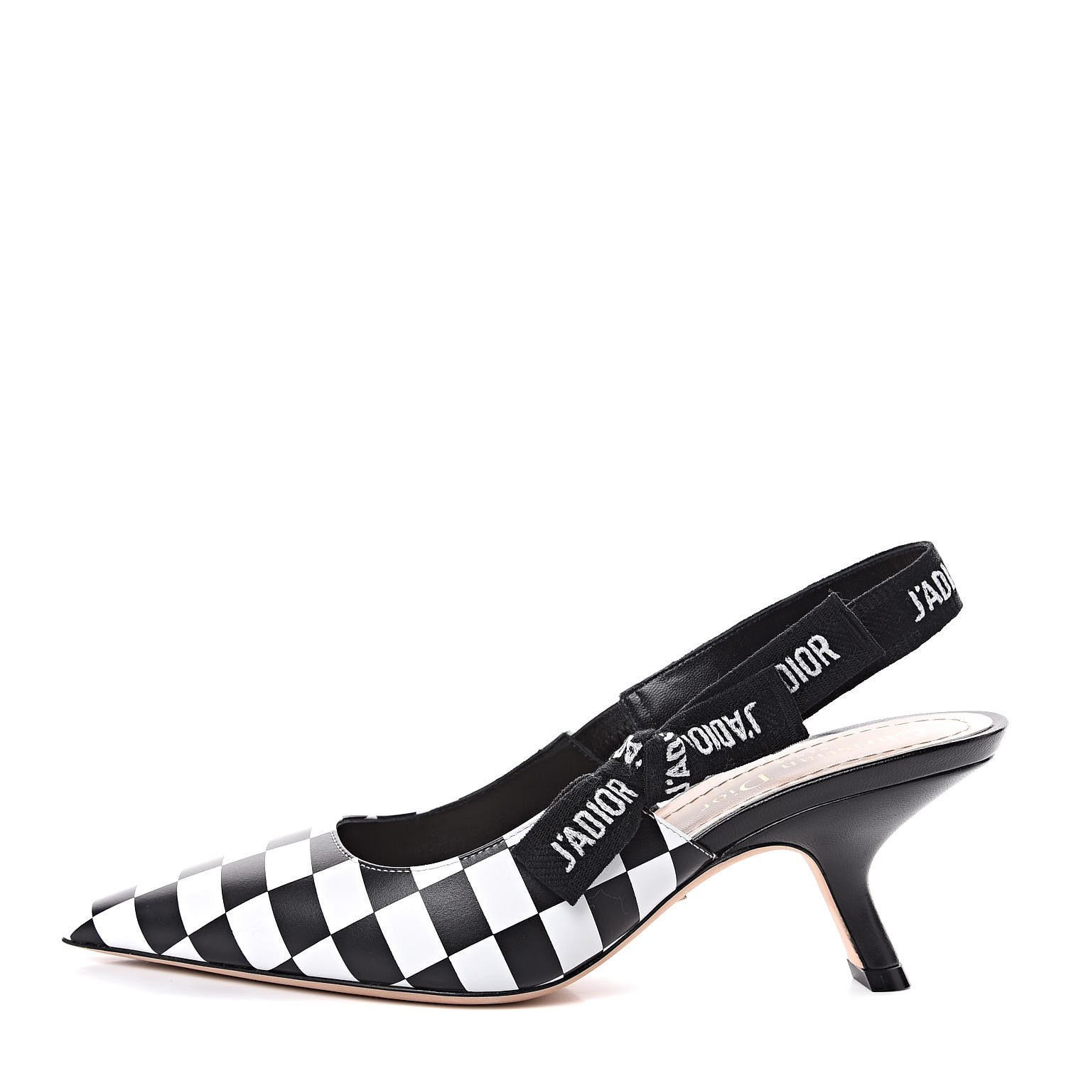 black and white checkered pumps