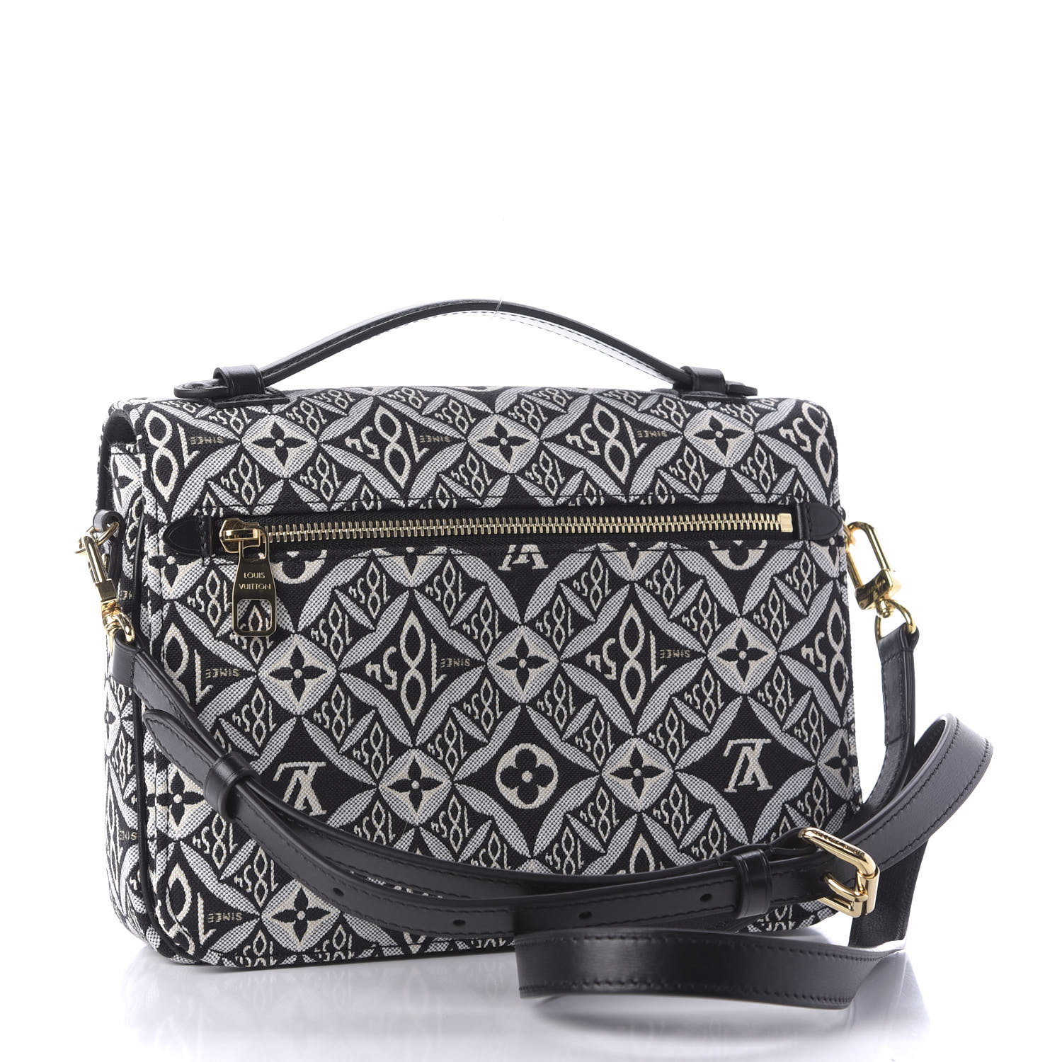 LOUIS VUITTON Jacquard Since 1854 Pochette Metis Grey 691493 | FASHIONPHILE