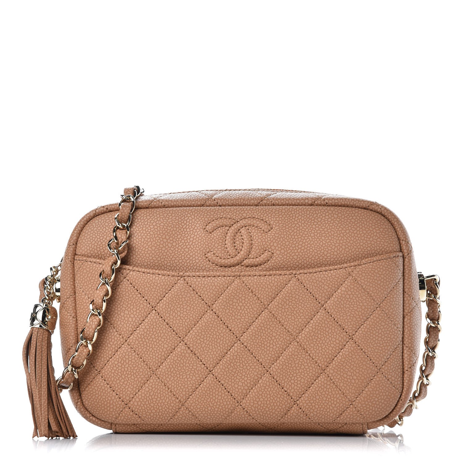 chanel camera bag beige