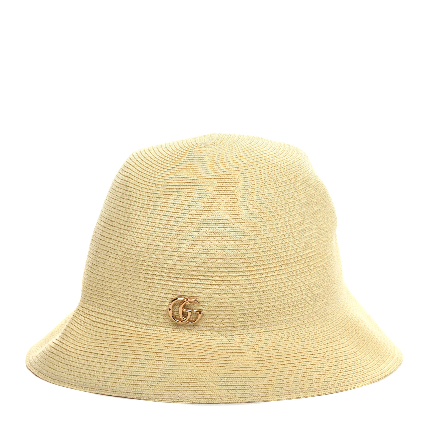 Gucci Raffia Double G Bucket Hat M Ivory Fashionphile