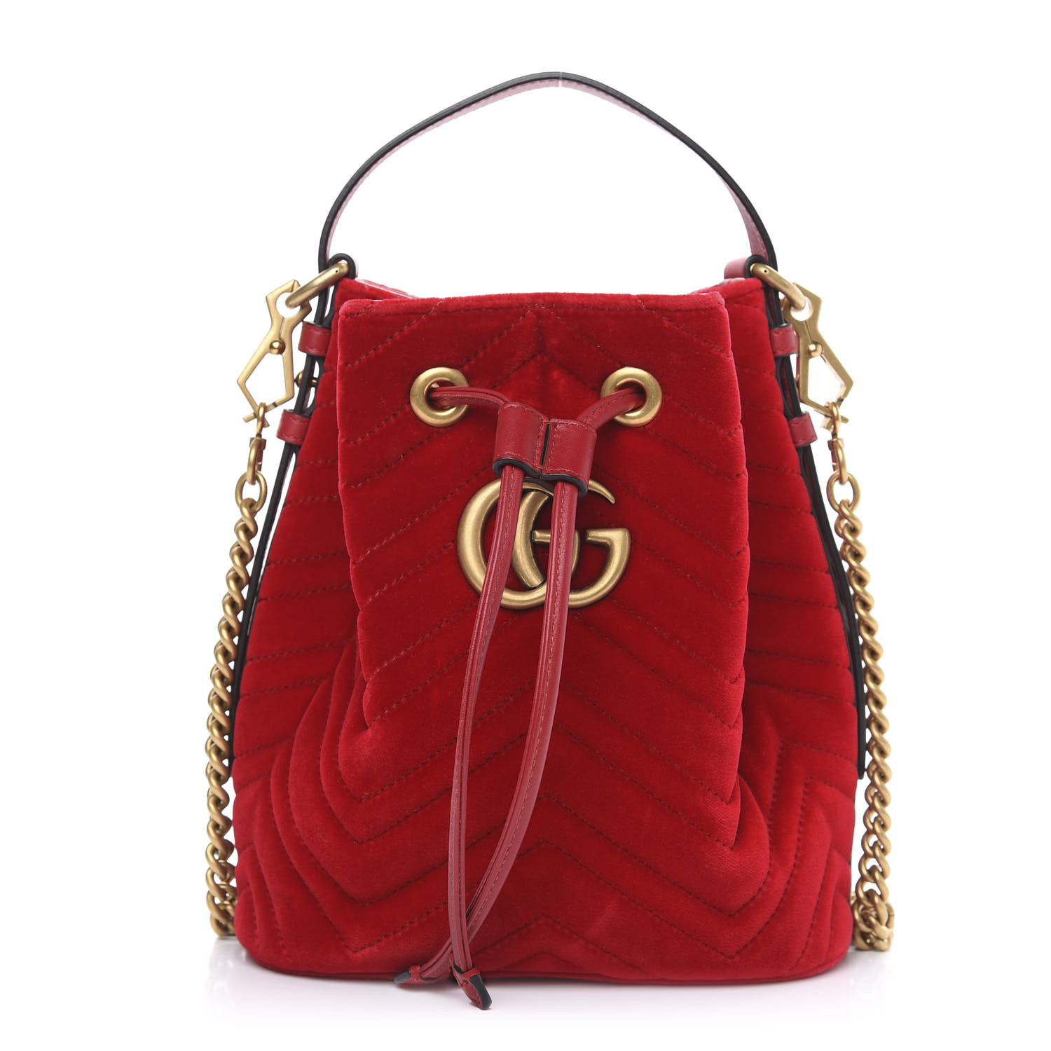 gucci bucket bag velvet