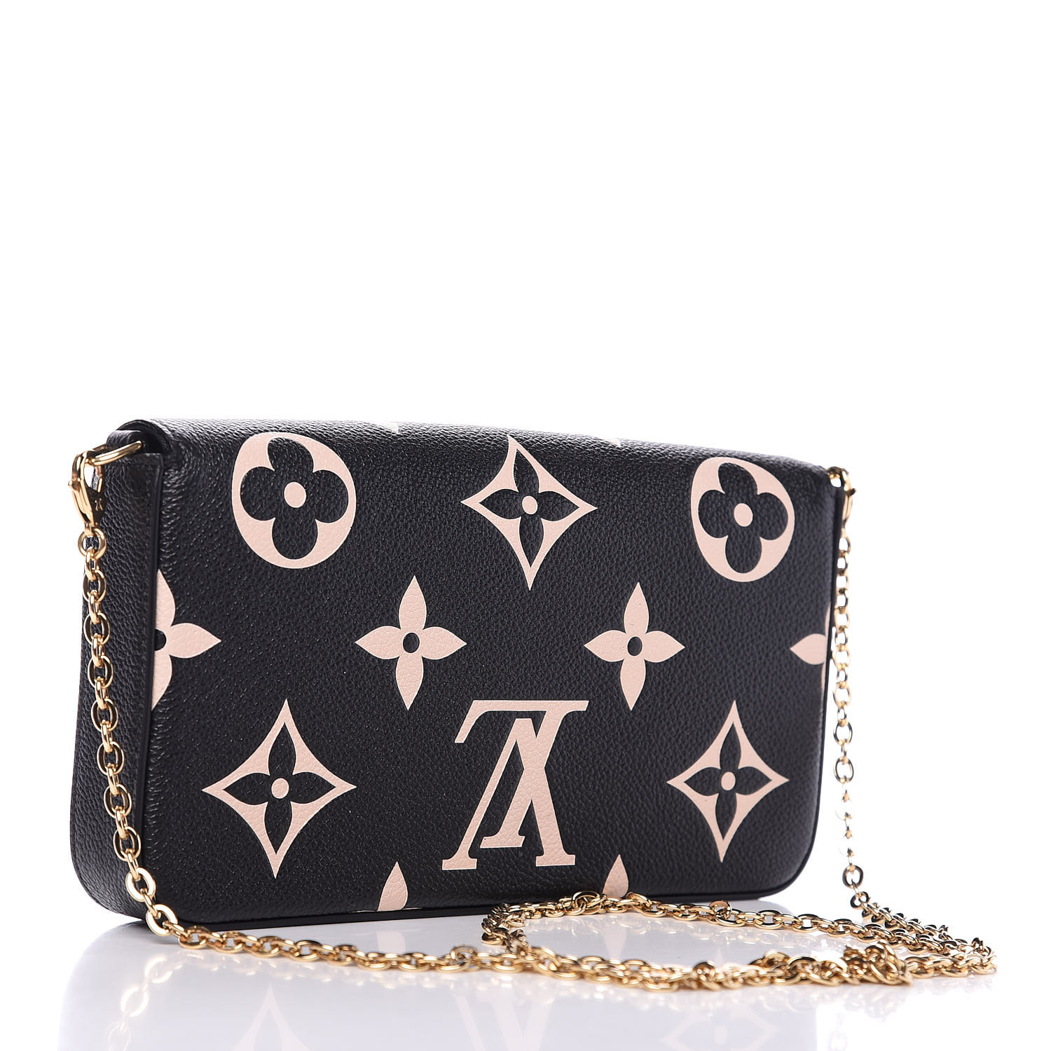 louis vuitton félicie pochette black monogram empreinte