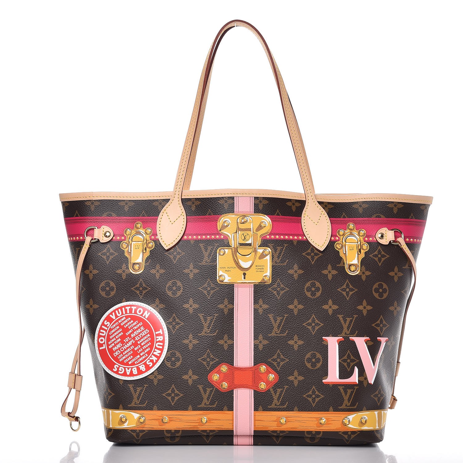 Louis Vuitton Neverfull NM Tote Spring in the City Monogram Giant Canvas MM  at 1stDibs  louis vuitton spring in the city neverfull, lv spring in the city  neverfull, neverfull spring in