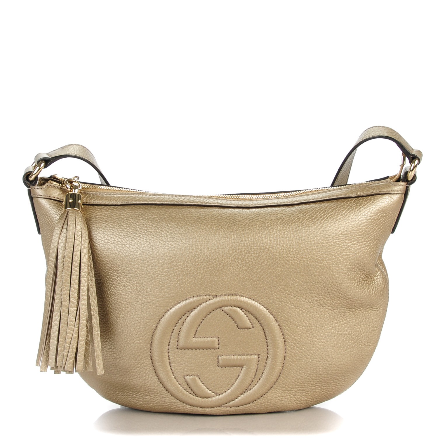 gucci metallic soho bag