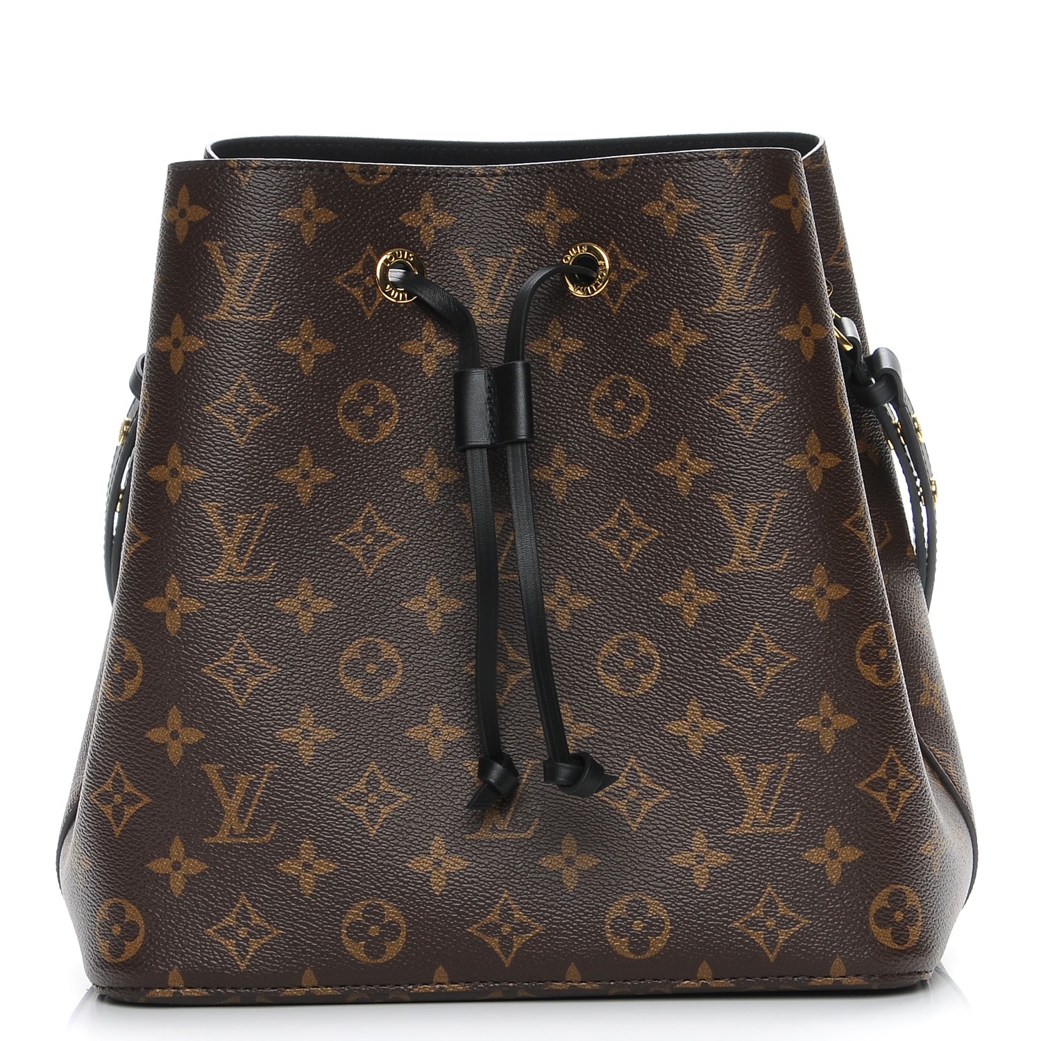 Louis Vuitton NeoNoe MM Bucket Bag Giant Monogram Empreinte Leather M45497  Black