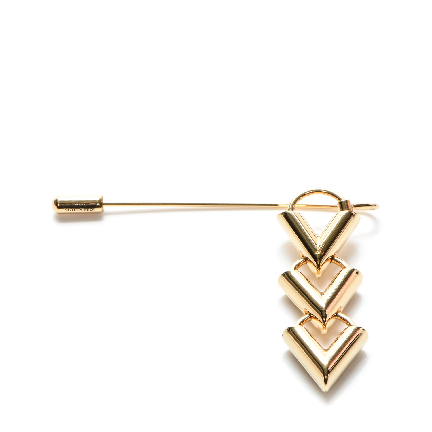 Louis Vuitton LV Enamel Flag Pin  Rent Louis Vuitton jewelry for $55/month
