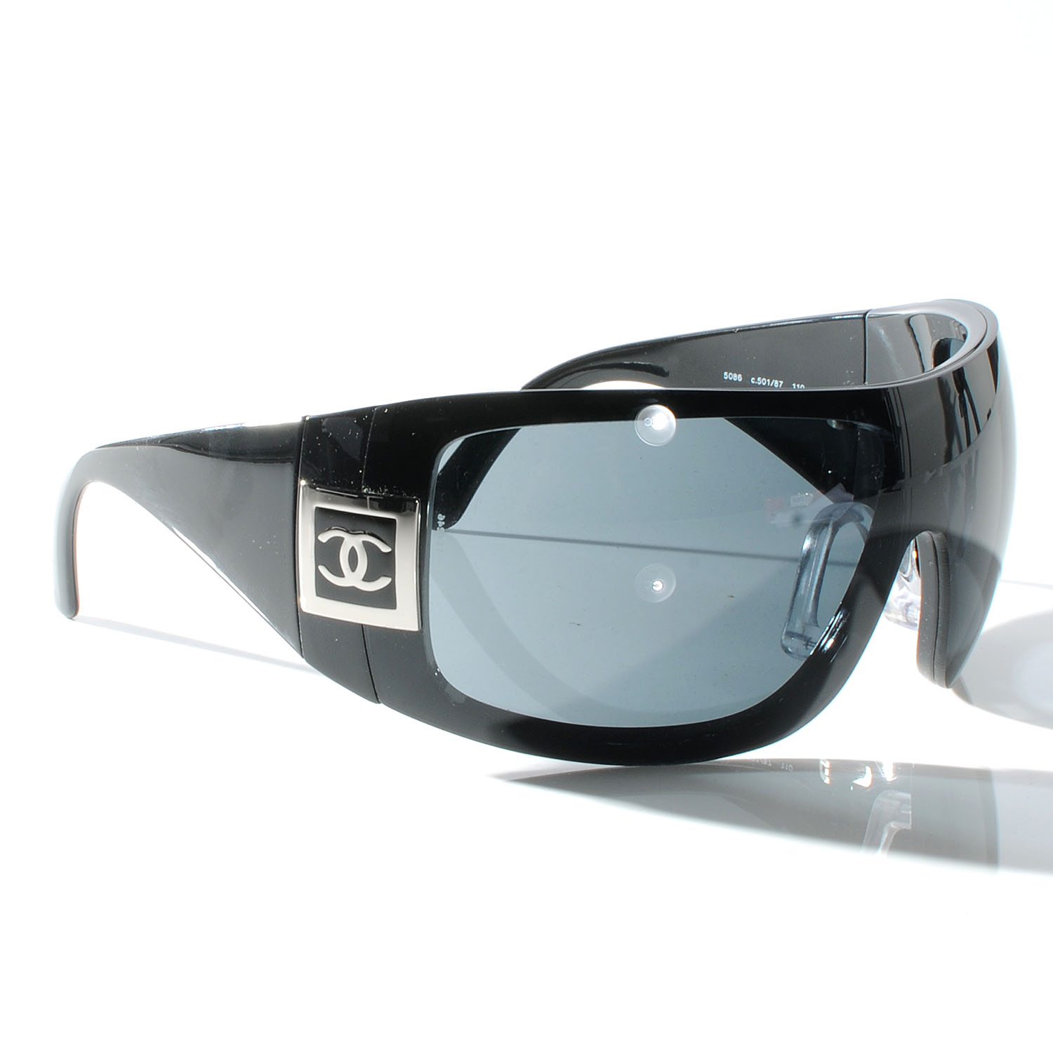 CHANEL CC Logo Sunglasses 5086 Black 52278