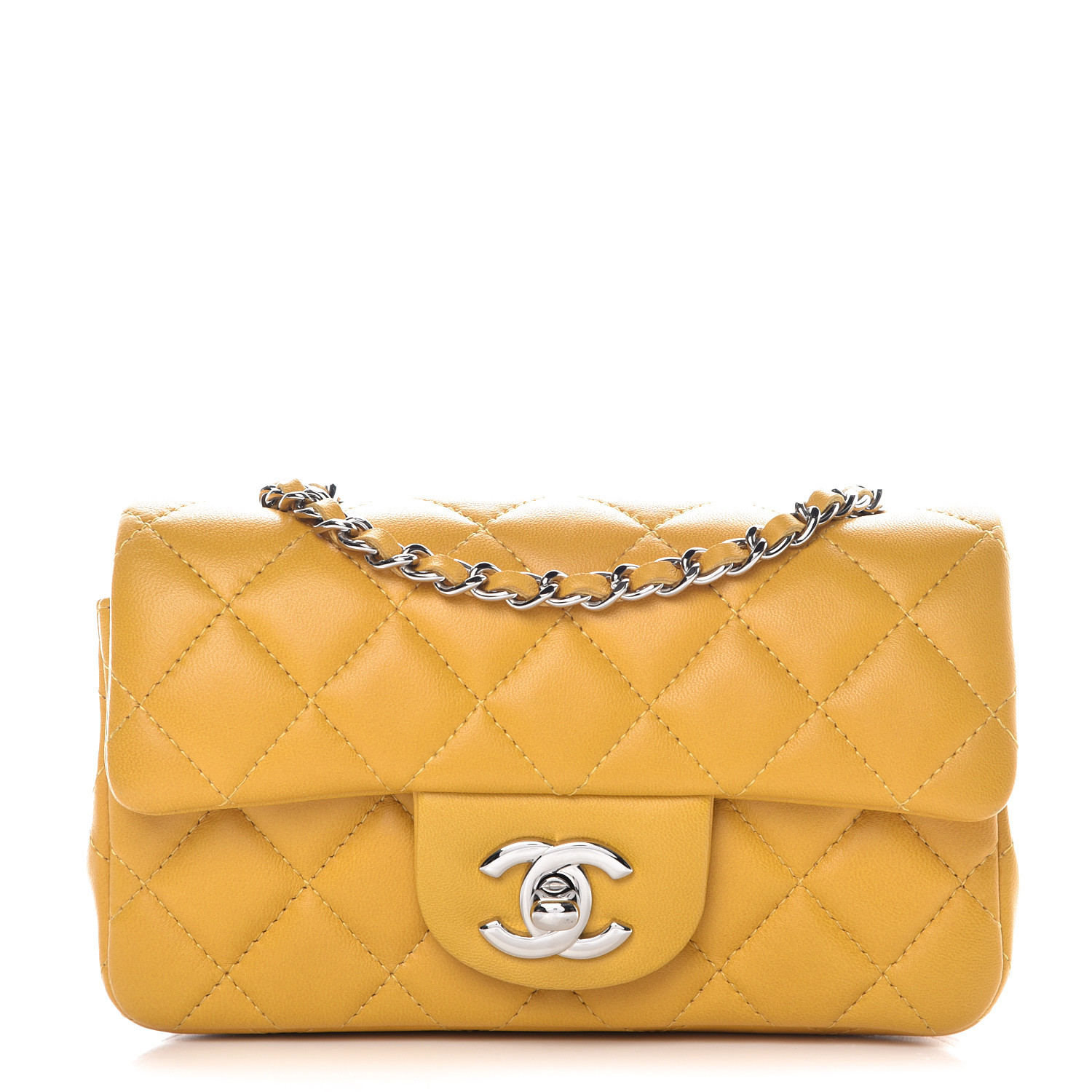 chanel classic flap yellow