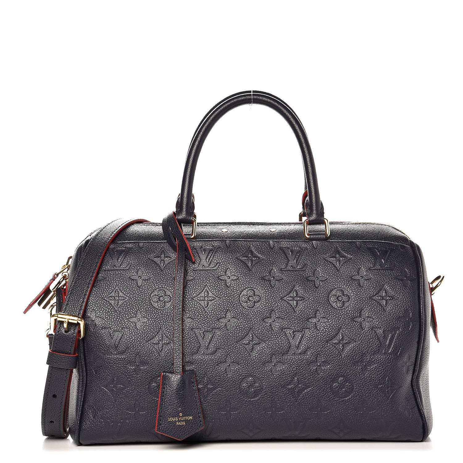 Louis Vuitton Navy Monogram Empreinte Leather Speedy 30