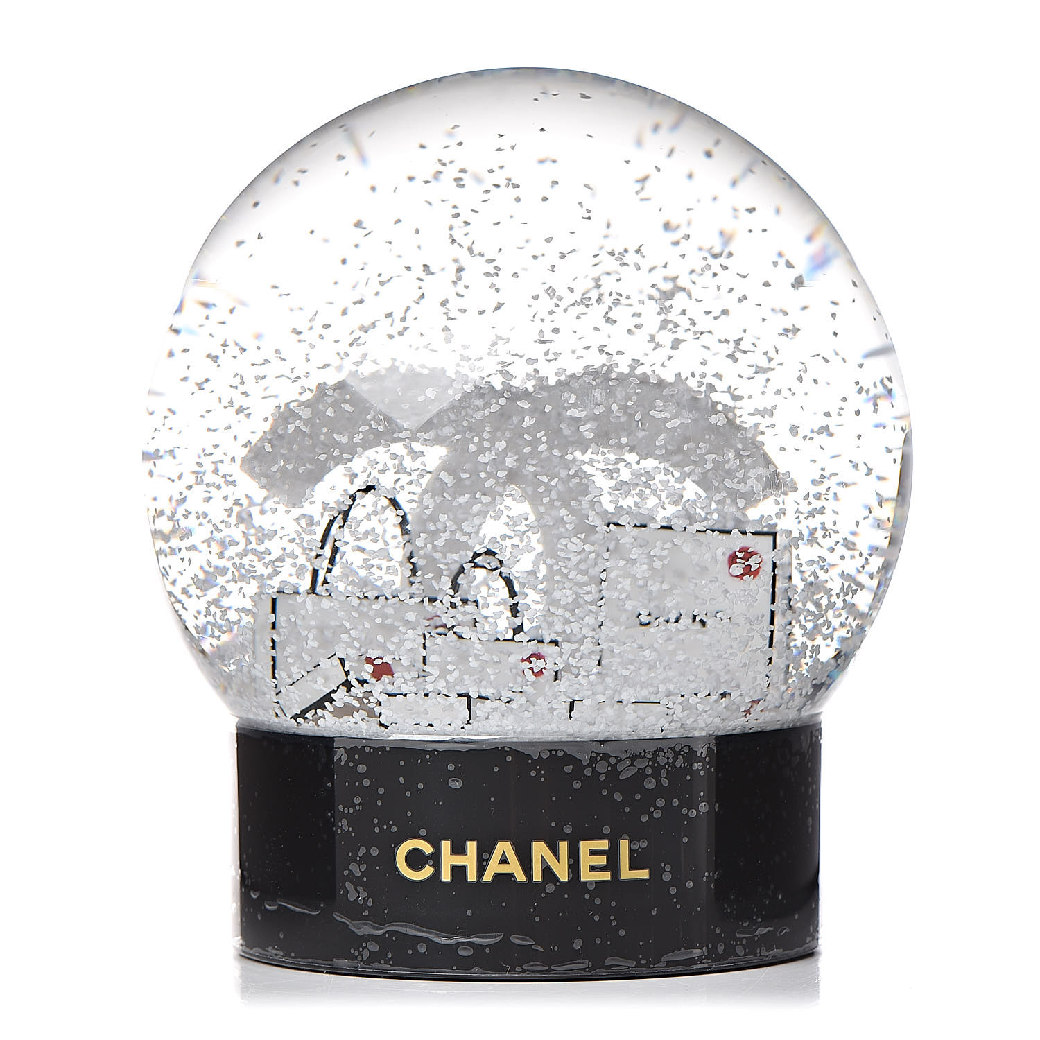 Chanel Glass Cc Shopping Bag Snow Globe 477054 