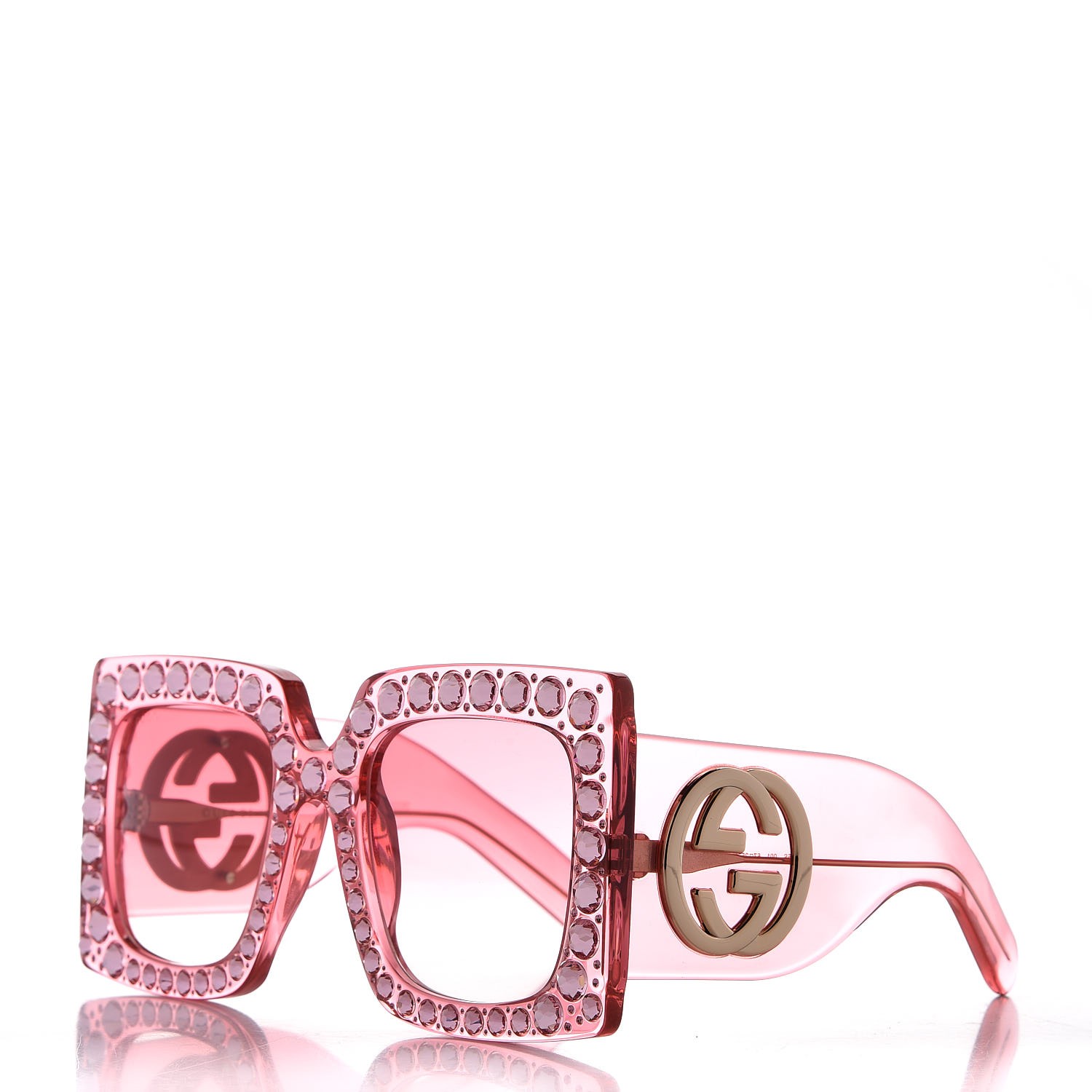 gucci sunglasses pink crystals