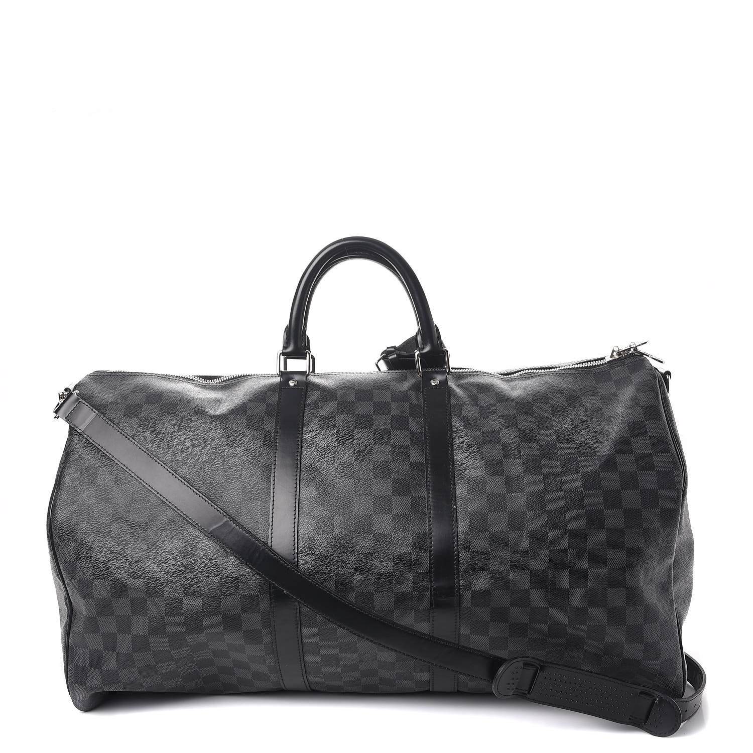 louis vuitton keepall bandouliere 55 damier graphite