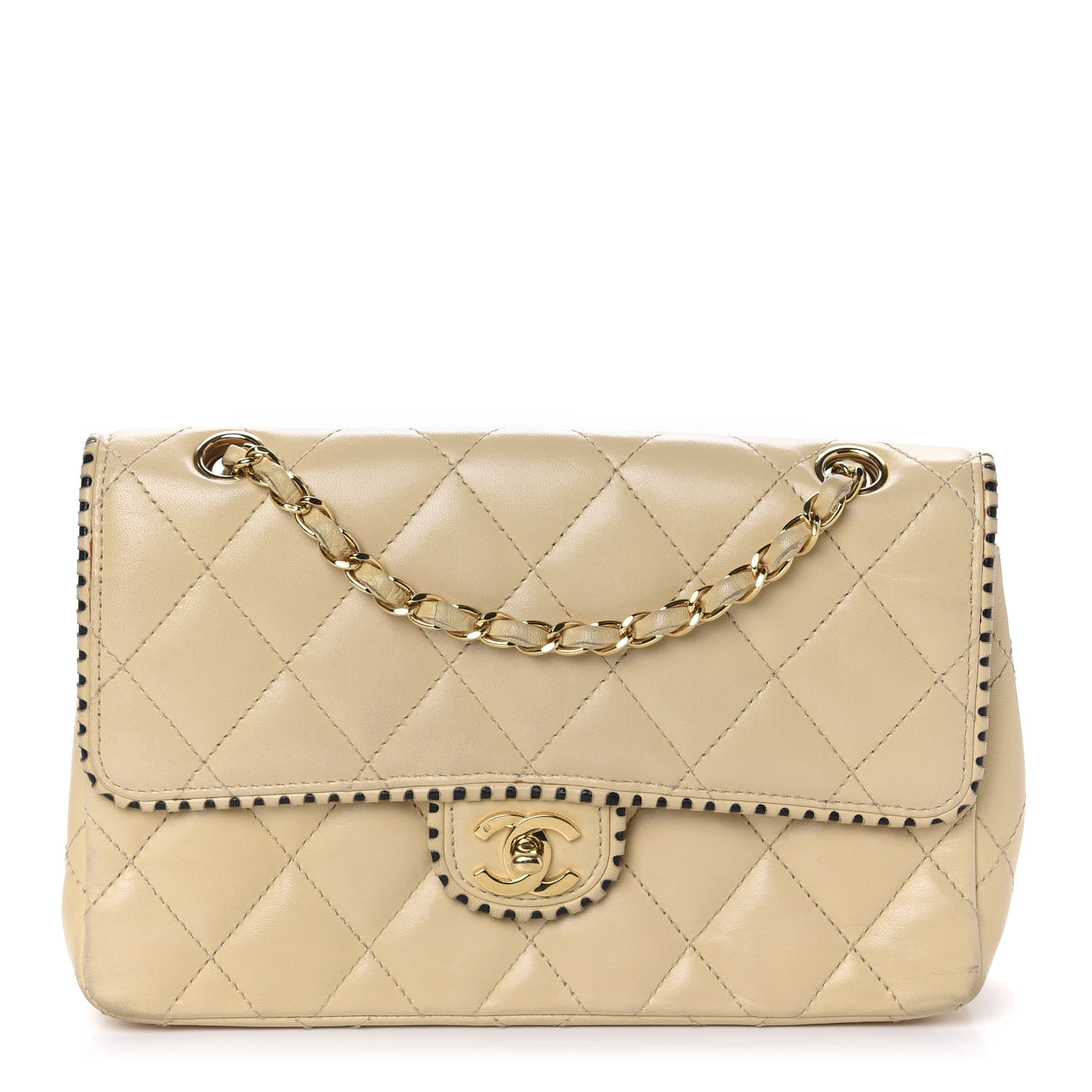 chanel lambskin quilted small single flap