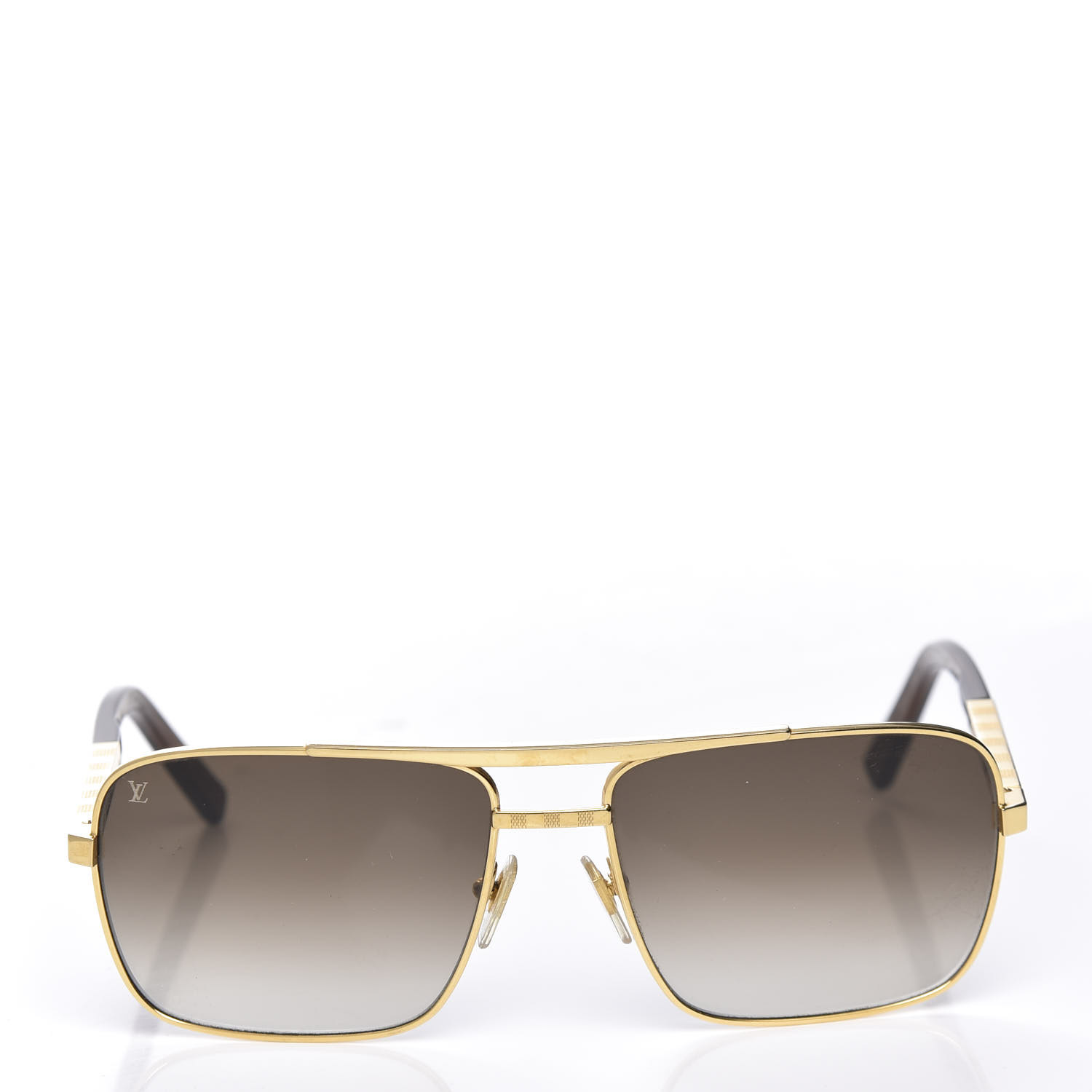 LOUIS VUITTON Attitude Sunglasses Z0259U Gold 622002 | FASHIONPHILE