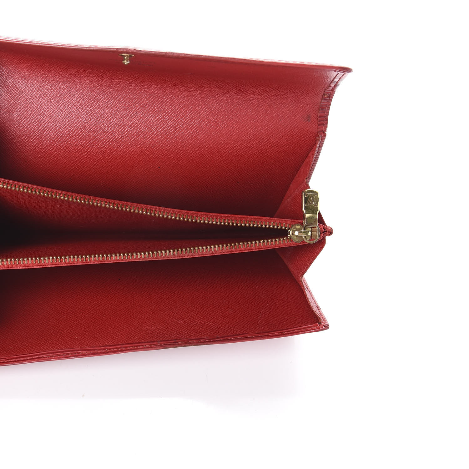 Authentic Louis Vuitton Red Vernis Sarah Chain Wallet LV, Luxury