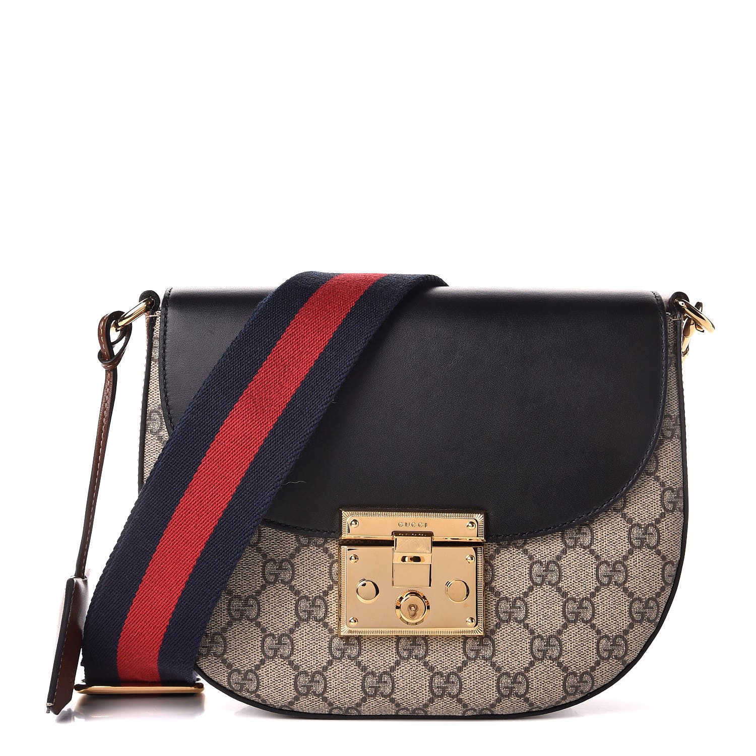 gucci padlock supreme shoulder bag