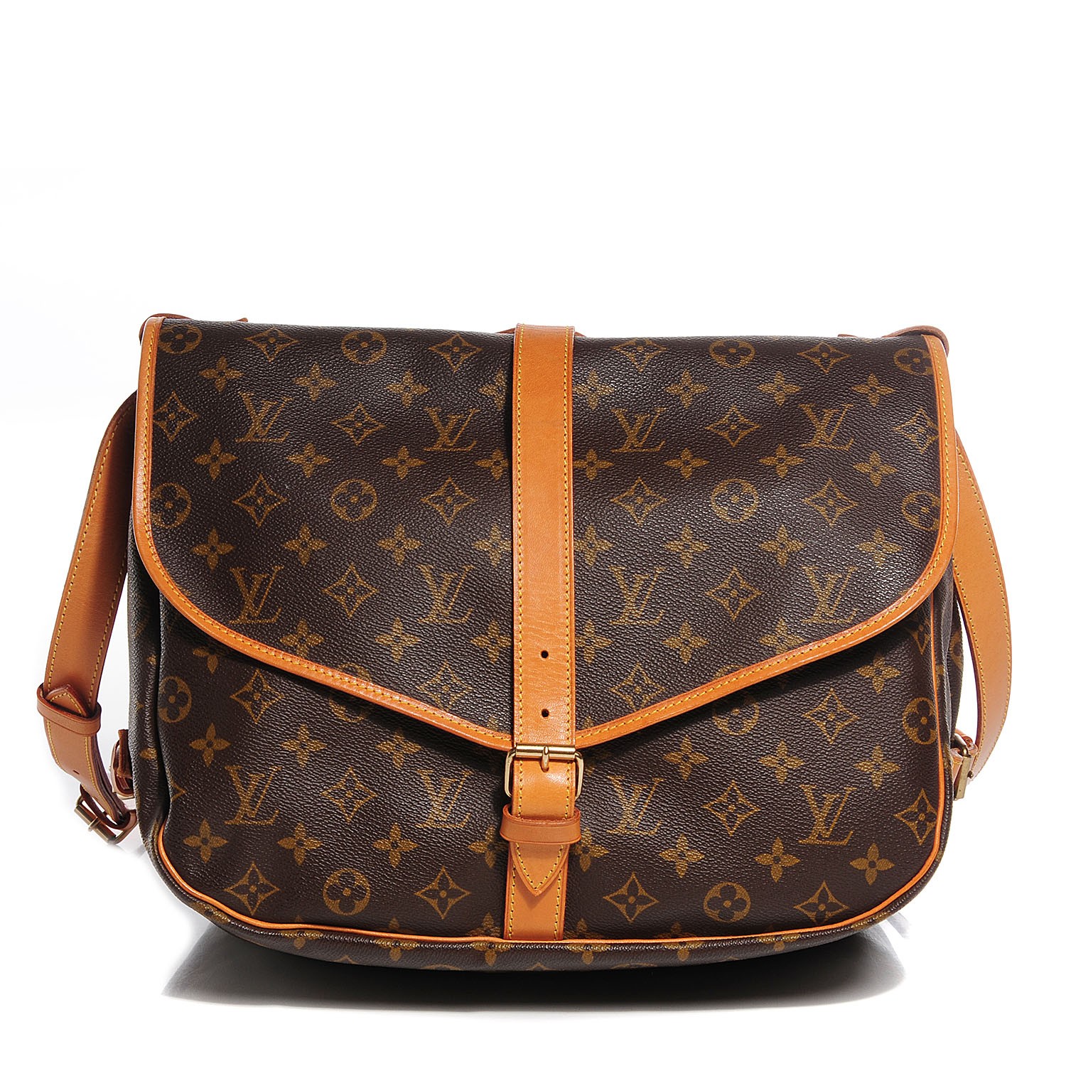 LOUIS VUITTON Monogram Saumur 35, FASHIONPHILE