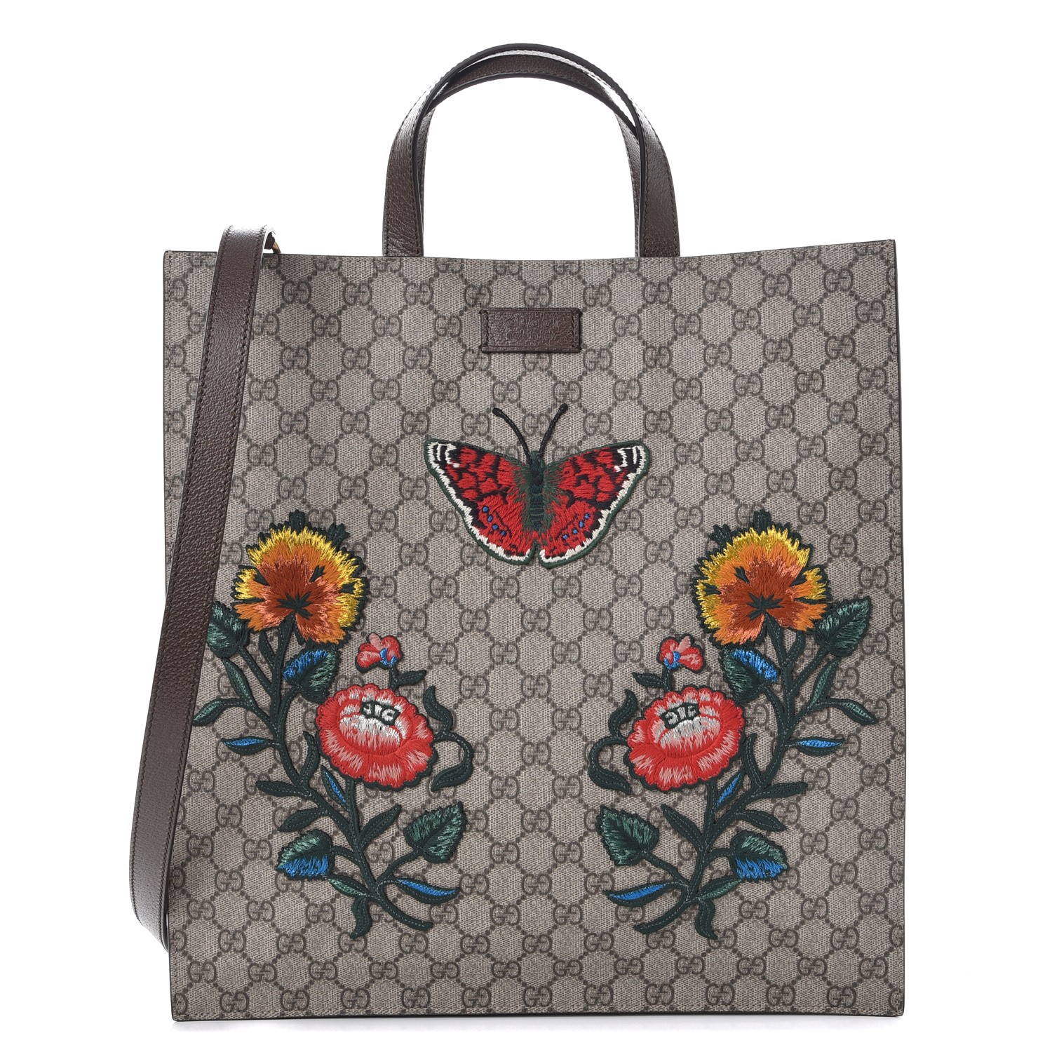 gucci butterfly tote