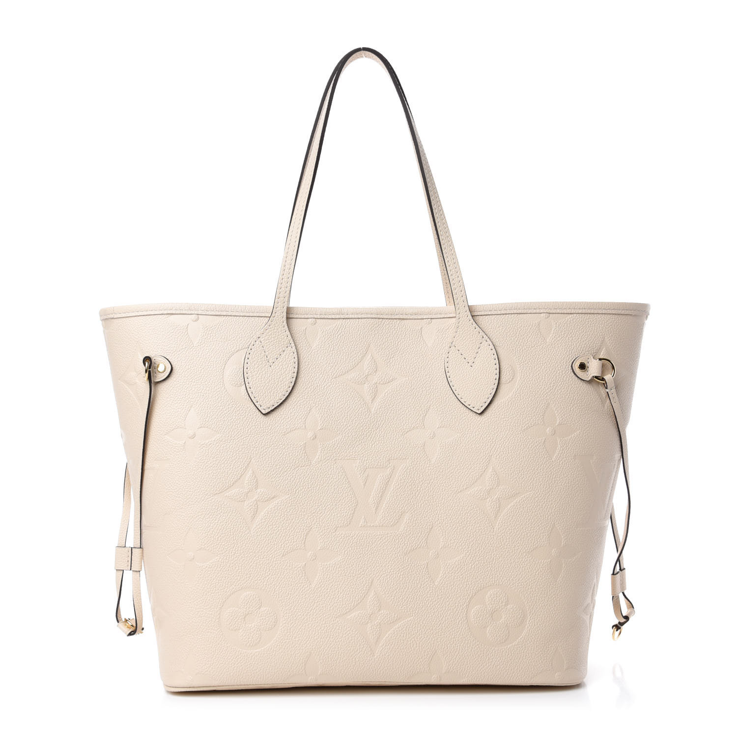 Louis Vuitton LV Neverfull Empreinte Cream Leather ref.271963