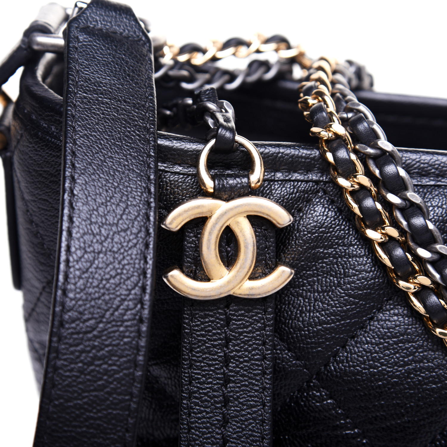 chanel gabrielle patent goatskin