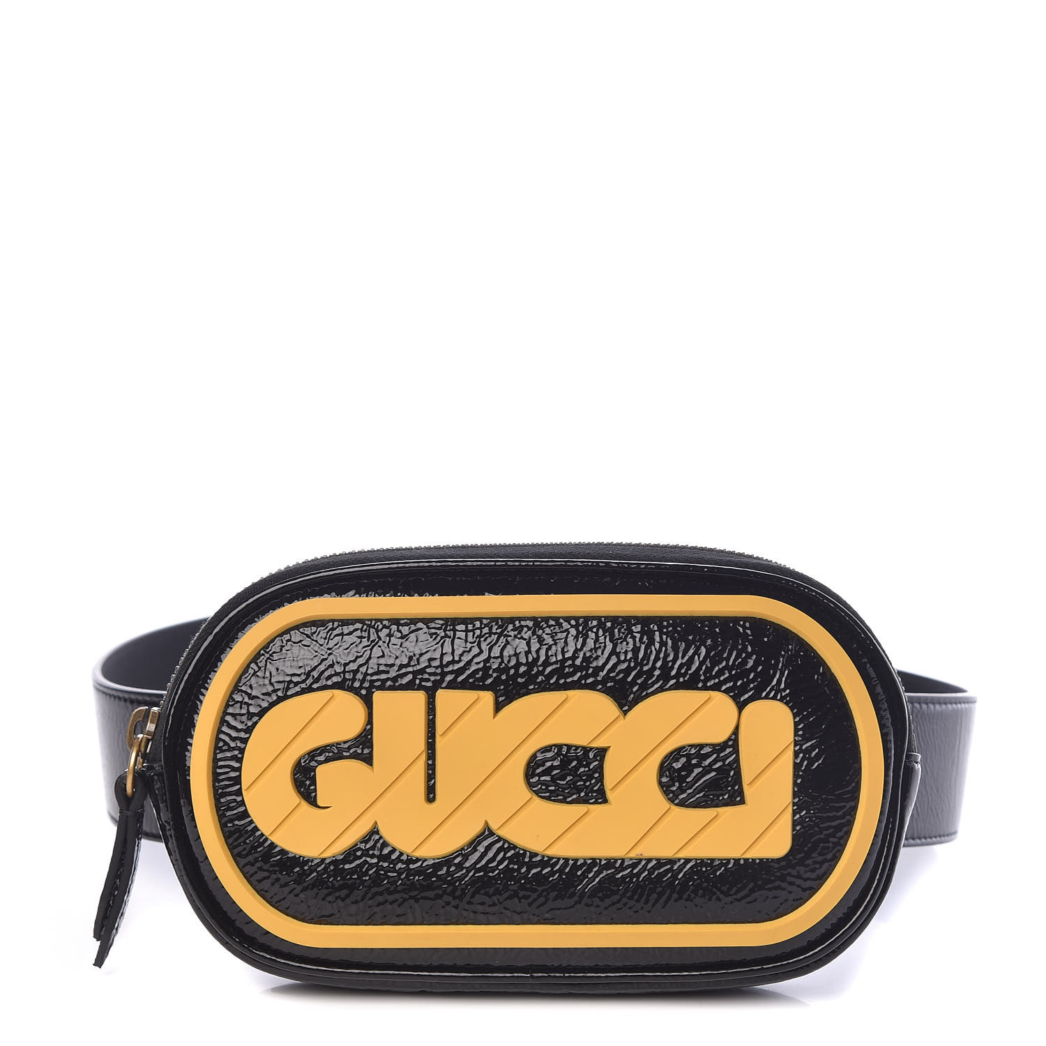 black and yellow gucci fanny pack