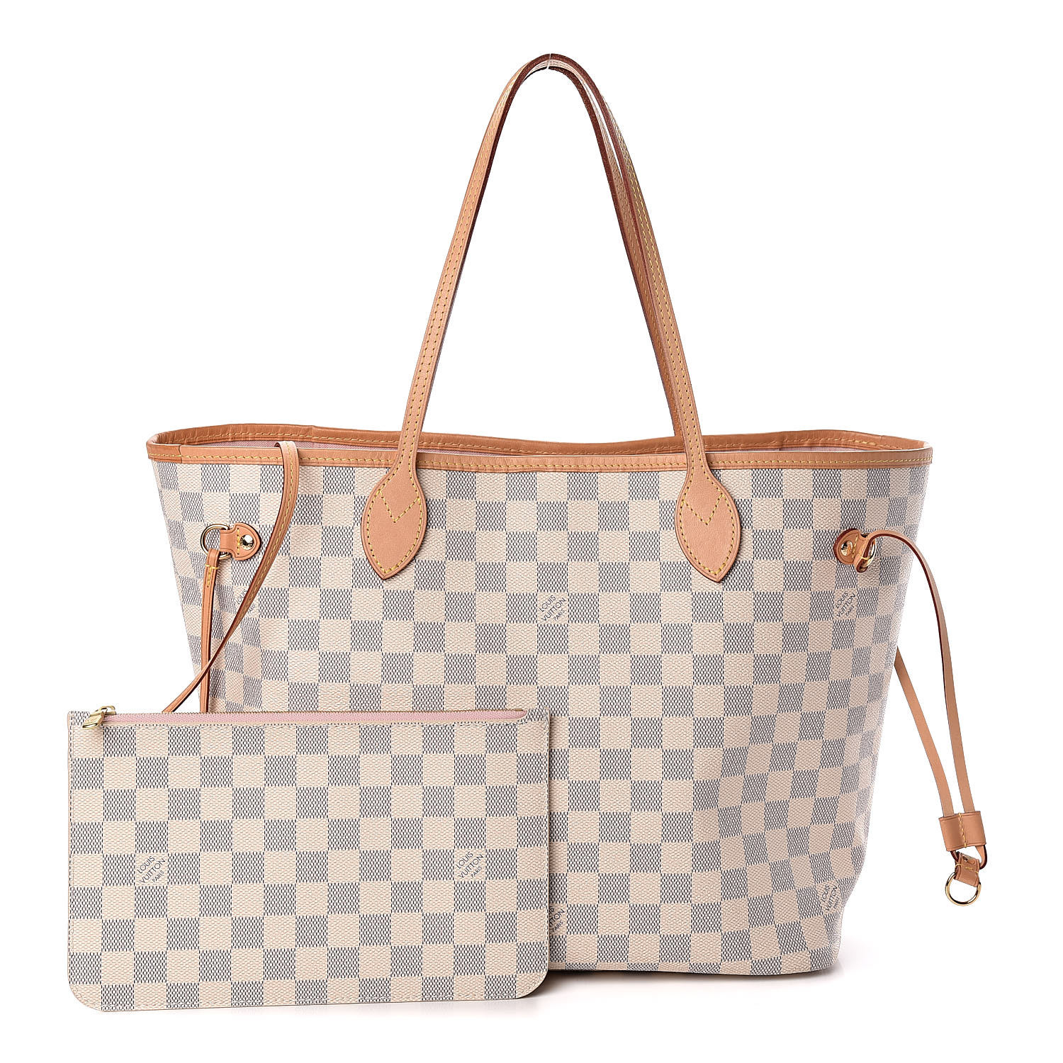 neverfull gm damier azur rose ballerine