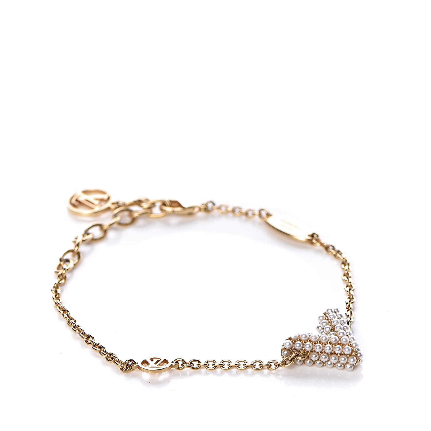 Louis Vuitton Essential V Bracelet - Brown, Brass Wrap, Bracelets