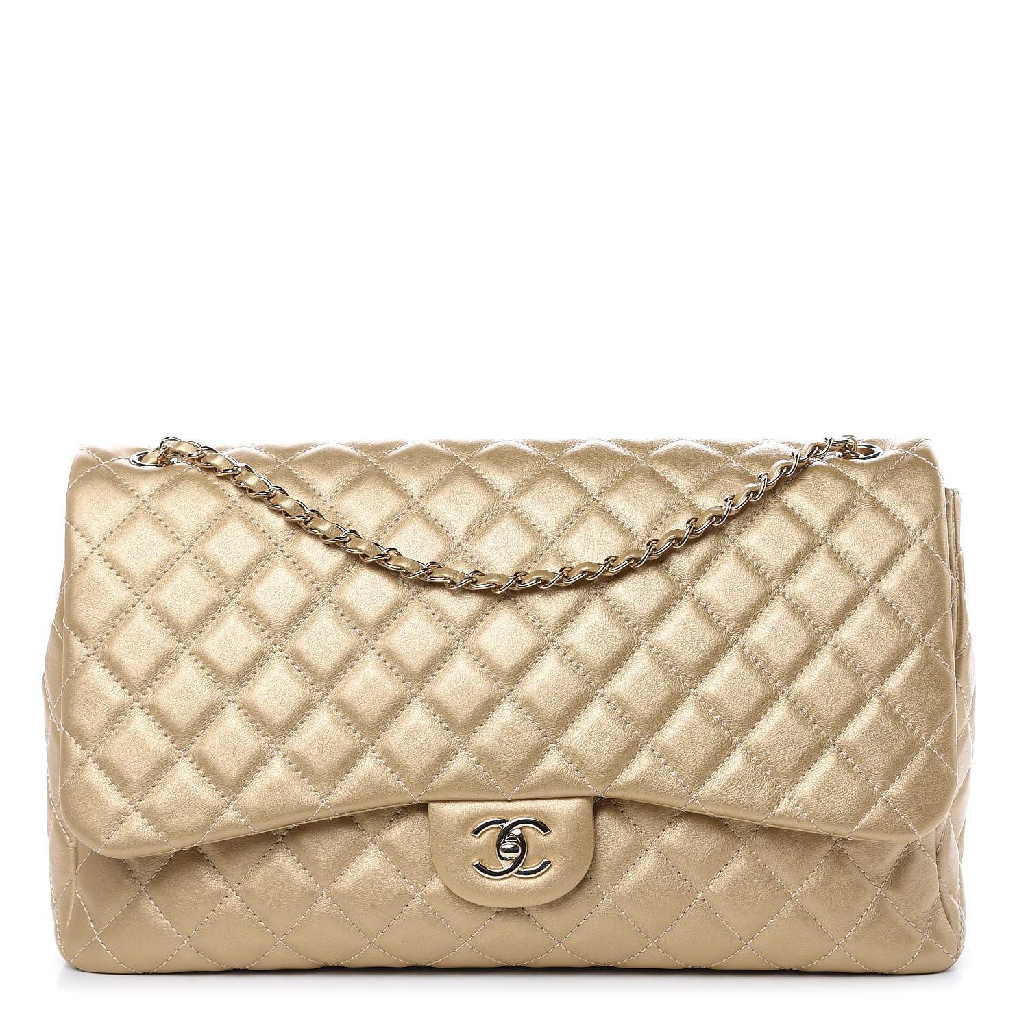 chanel flap bag gold