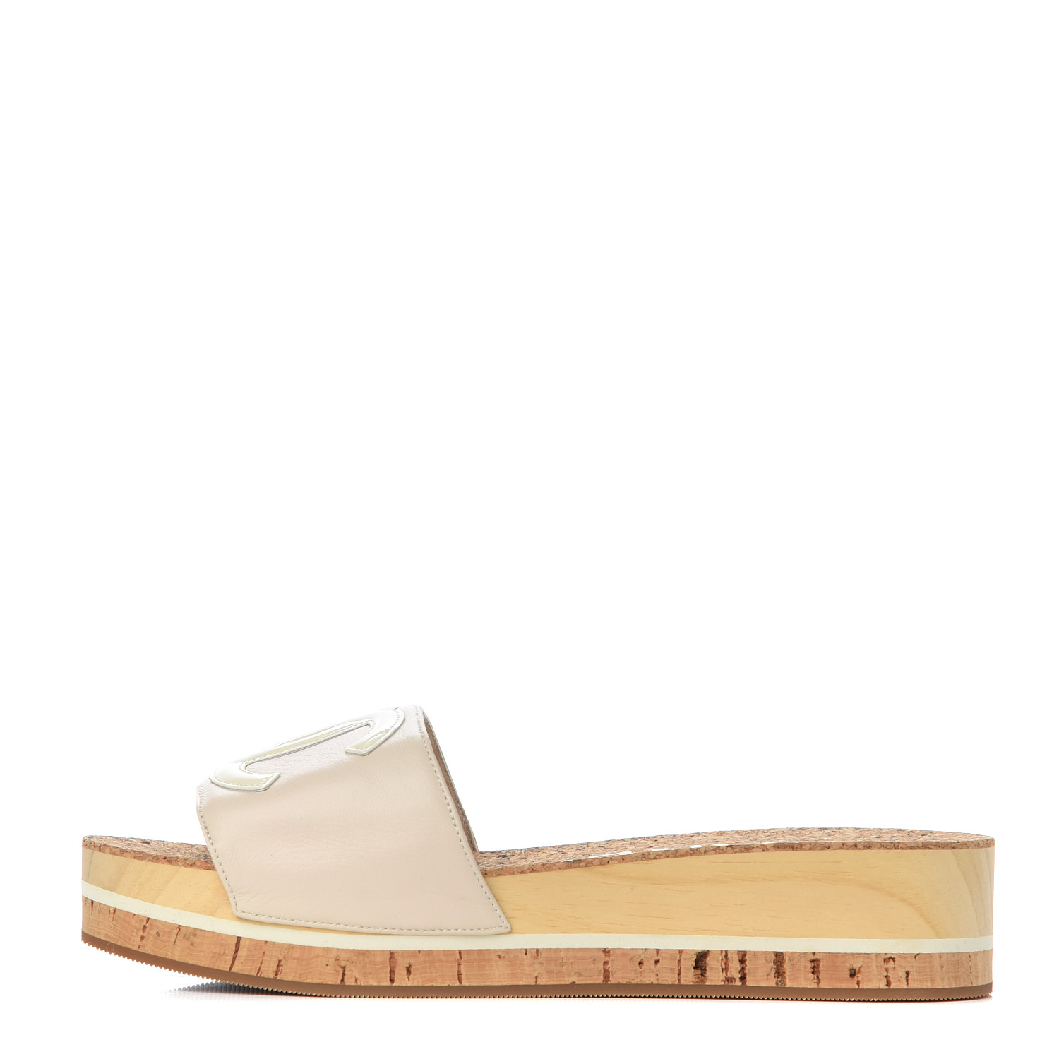 chanel cork slides