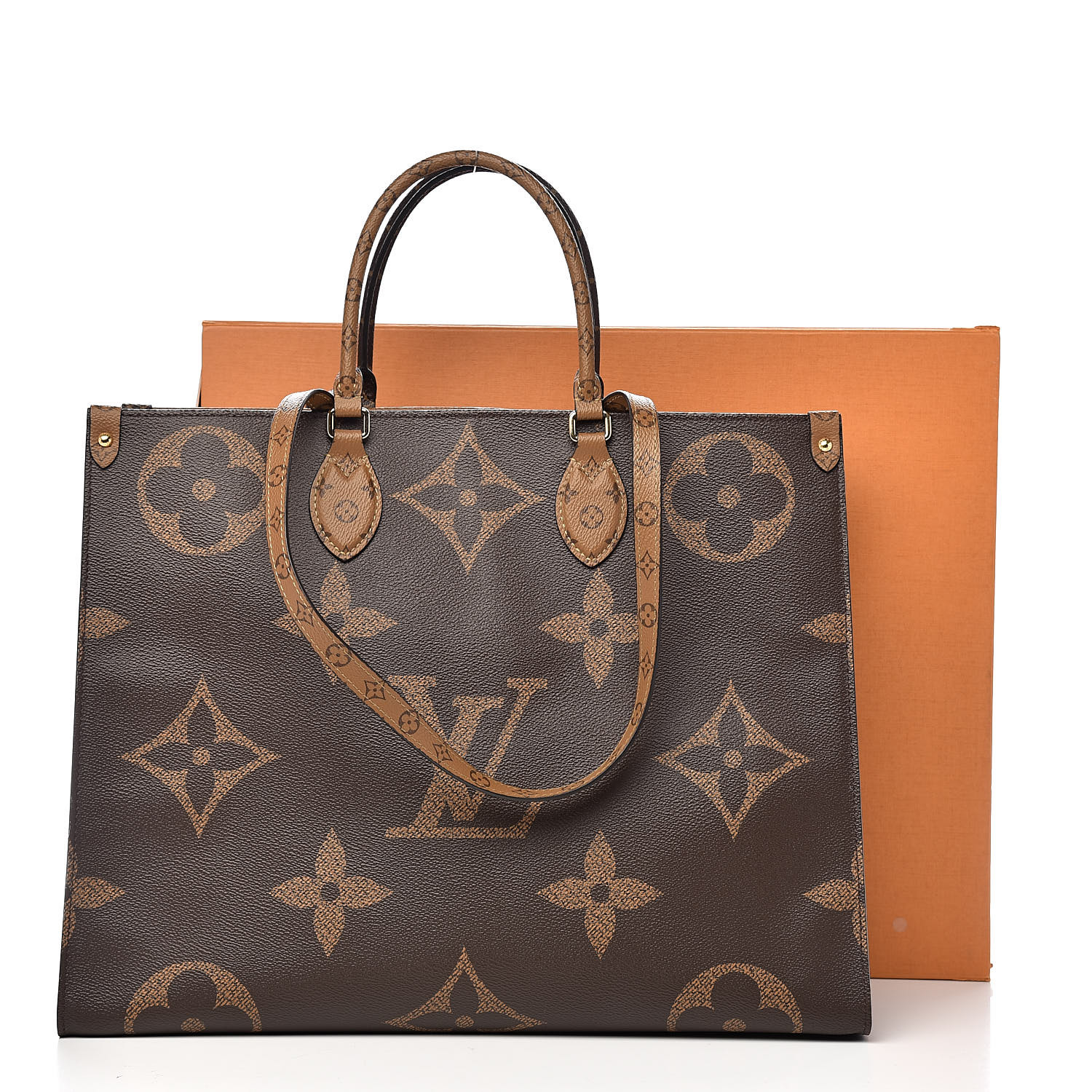 lv on the go reverse monogram